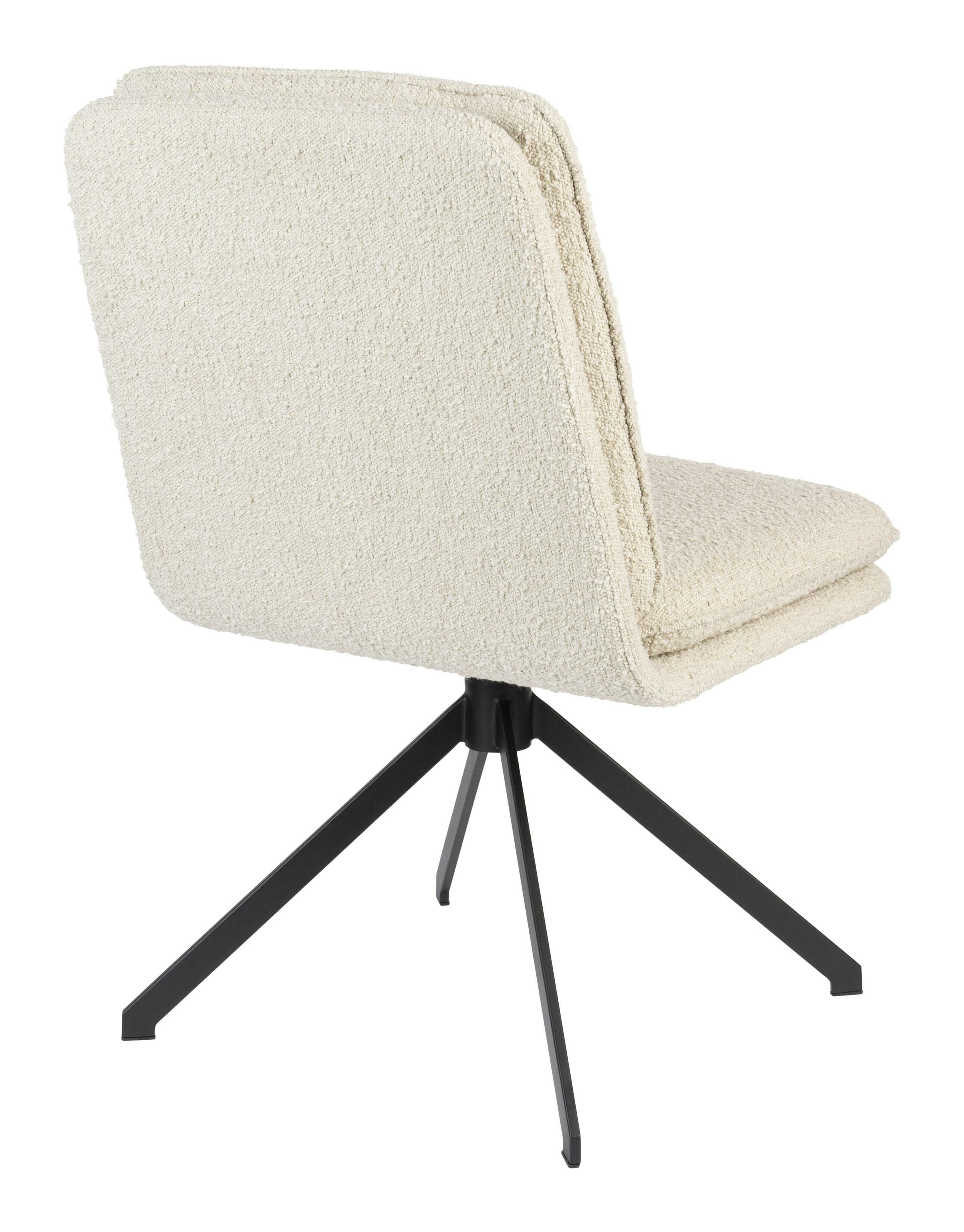 Zuiver Draaibare Eetkamerstoel 'Tyler' Bouclé, kleur Beige