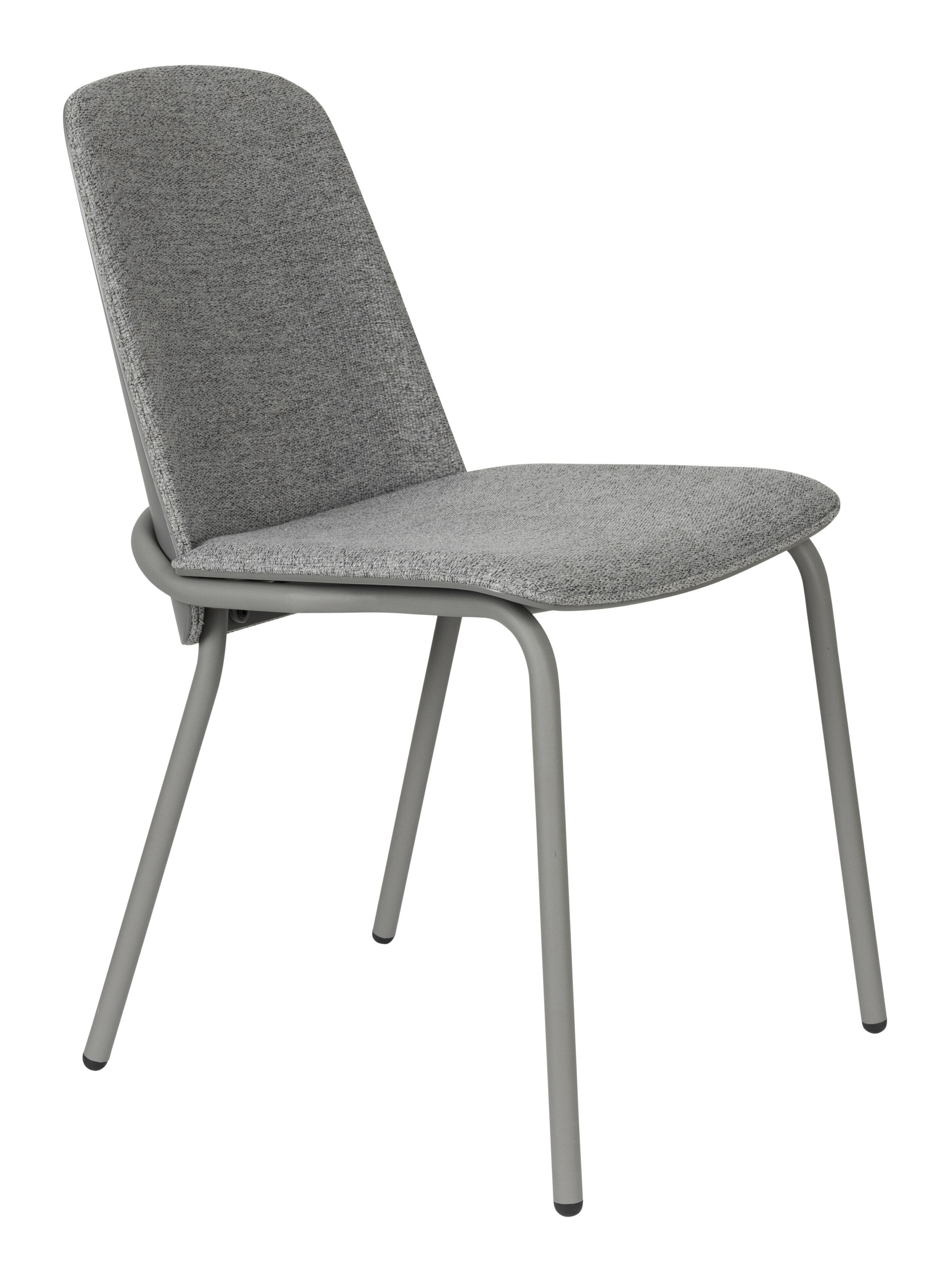 Zuiver Eetkamerstoel 'Clip' Stof, kleur Grijs