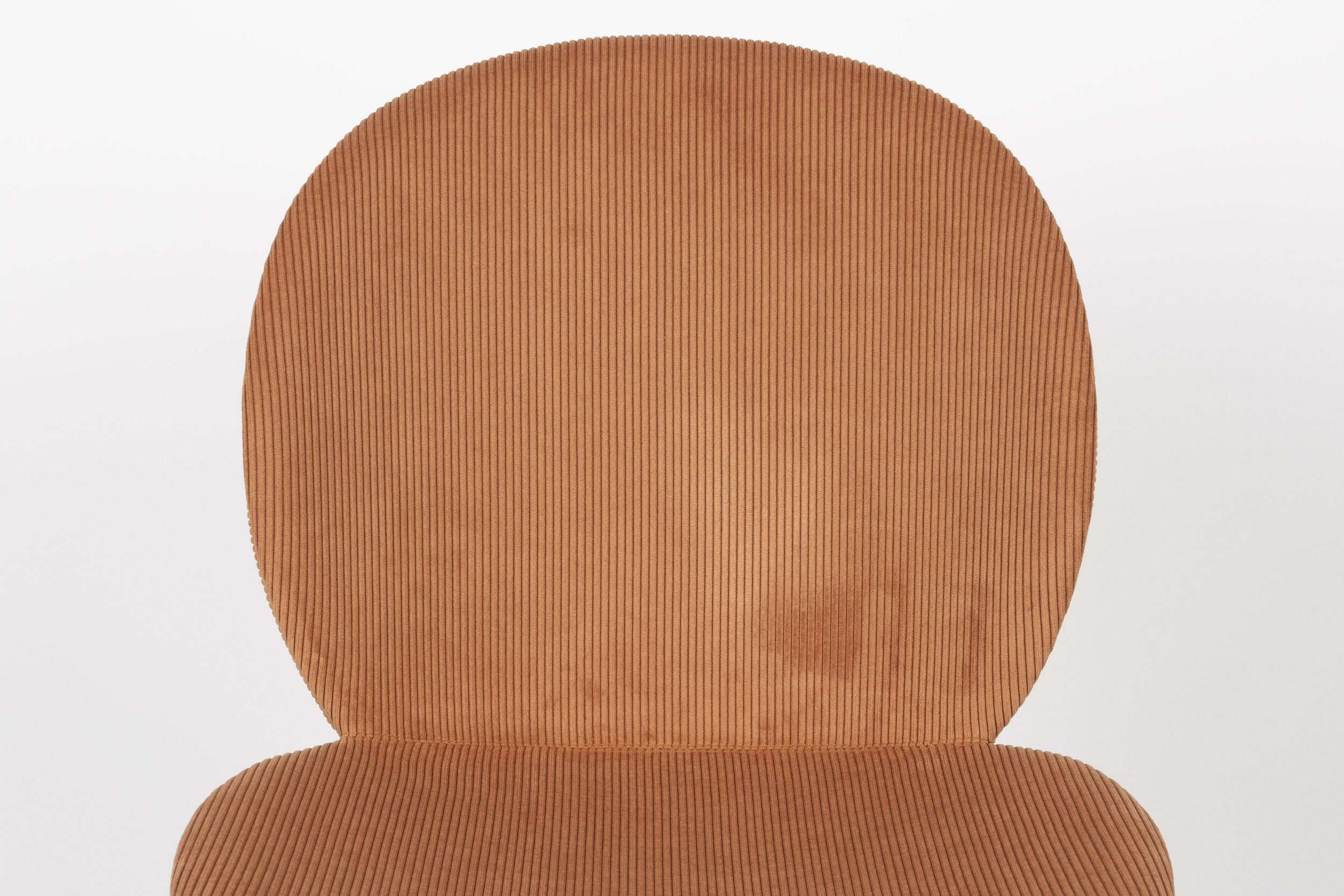 Zuiver Eetkamerstoel 'Bonnet' Ribstof, kleur Terracotta
