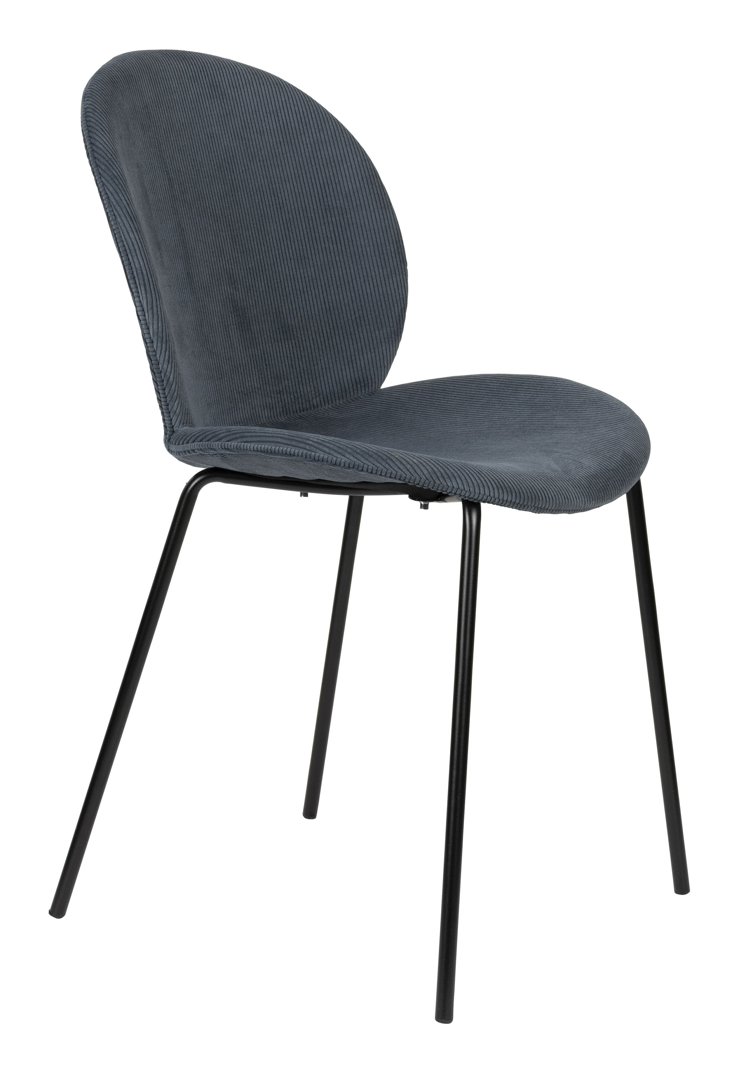 Zuiver Eetkamerstoel Bonnet Ribstof - Blauw