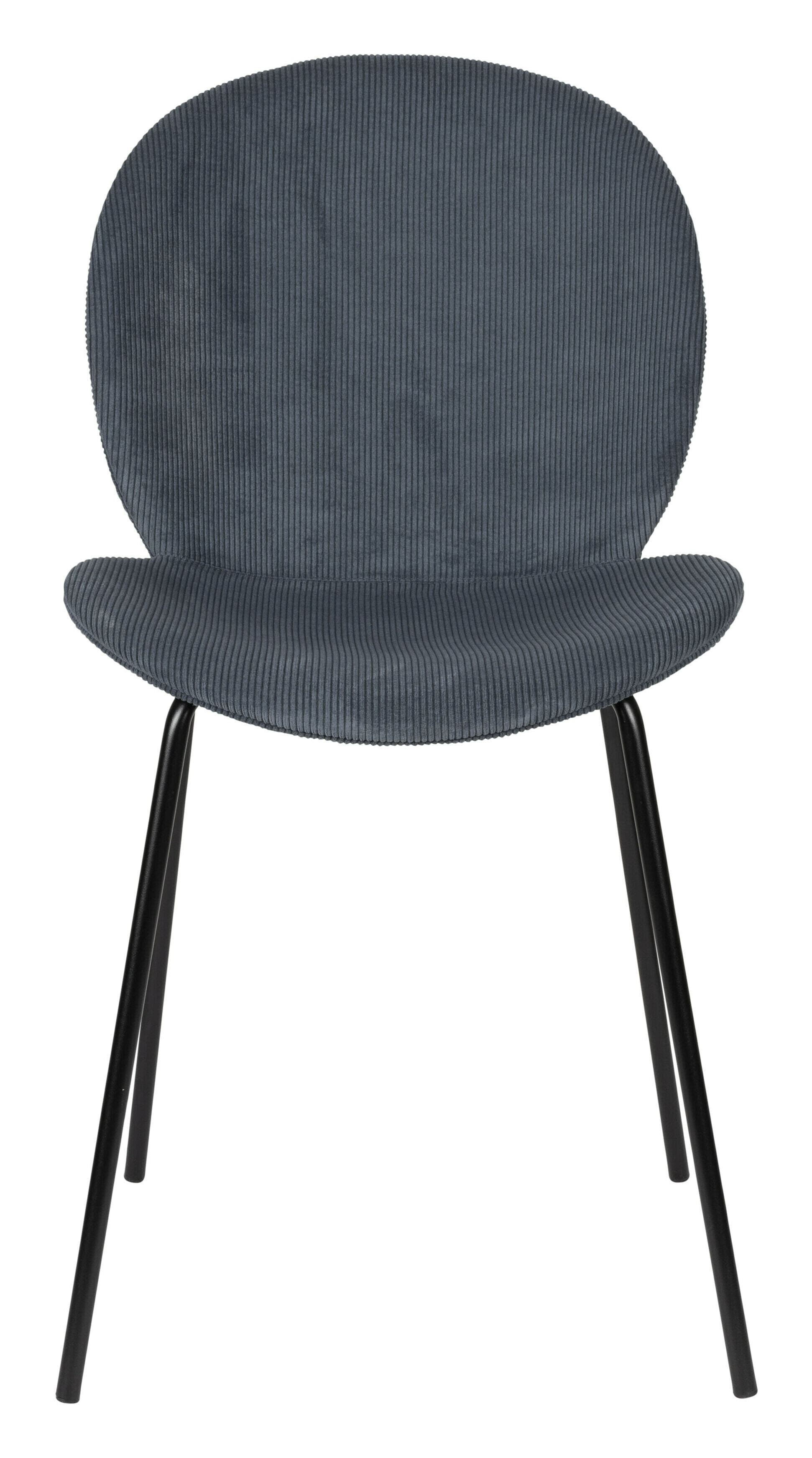 Zuiver Eetkamerstoel 'Bonnet' Ribstof, kleur Blauw