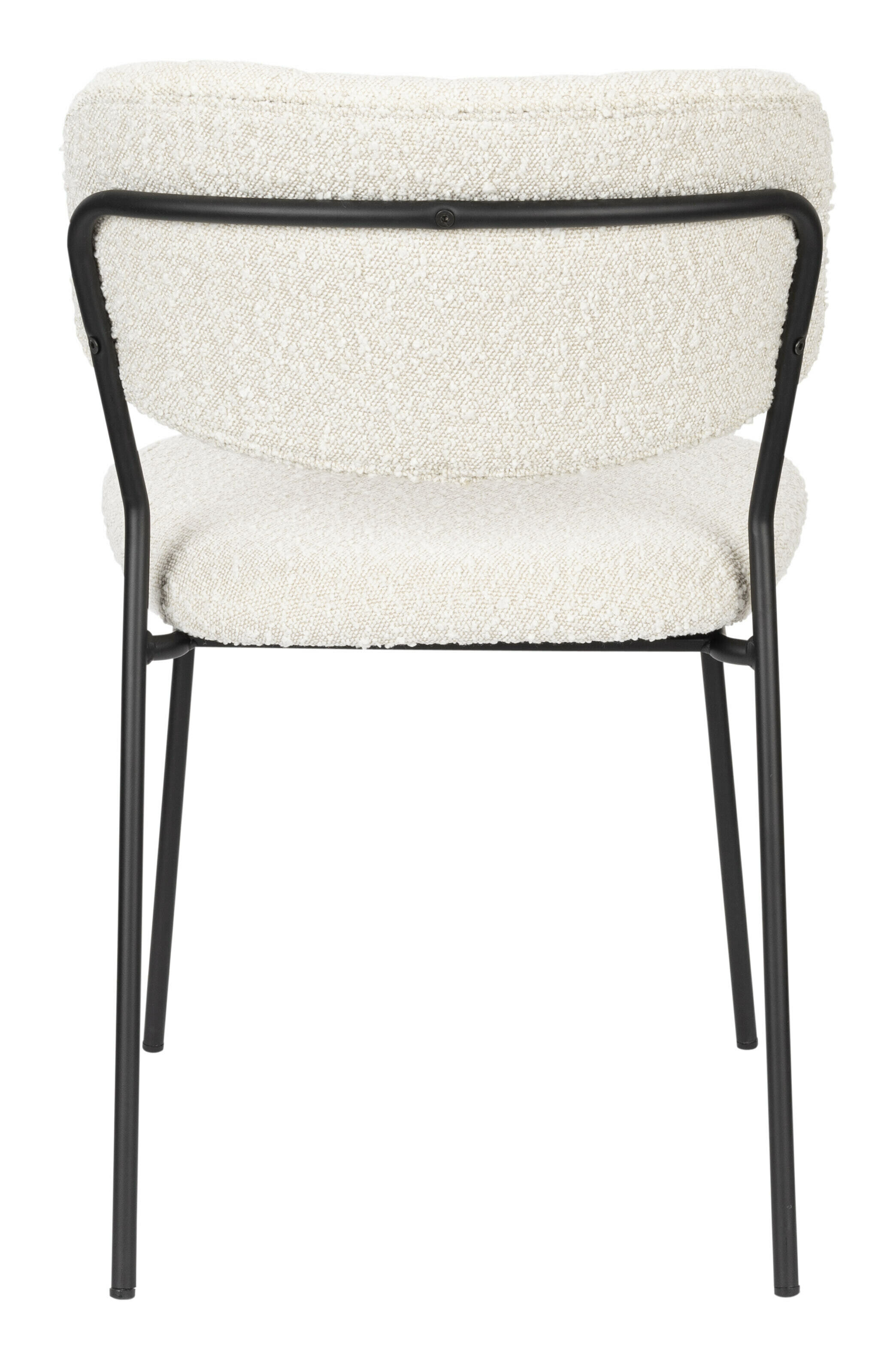 ZILT Eetkamerstoel 'Maris' Bouclé, kleur Crème