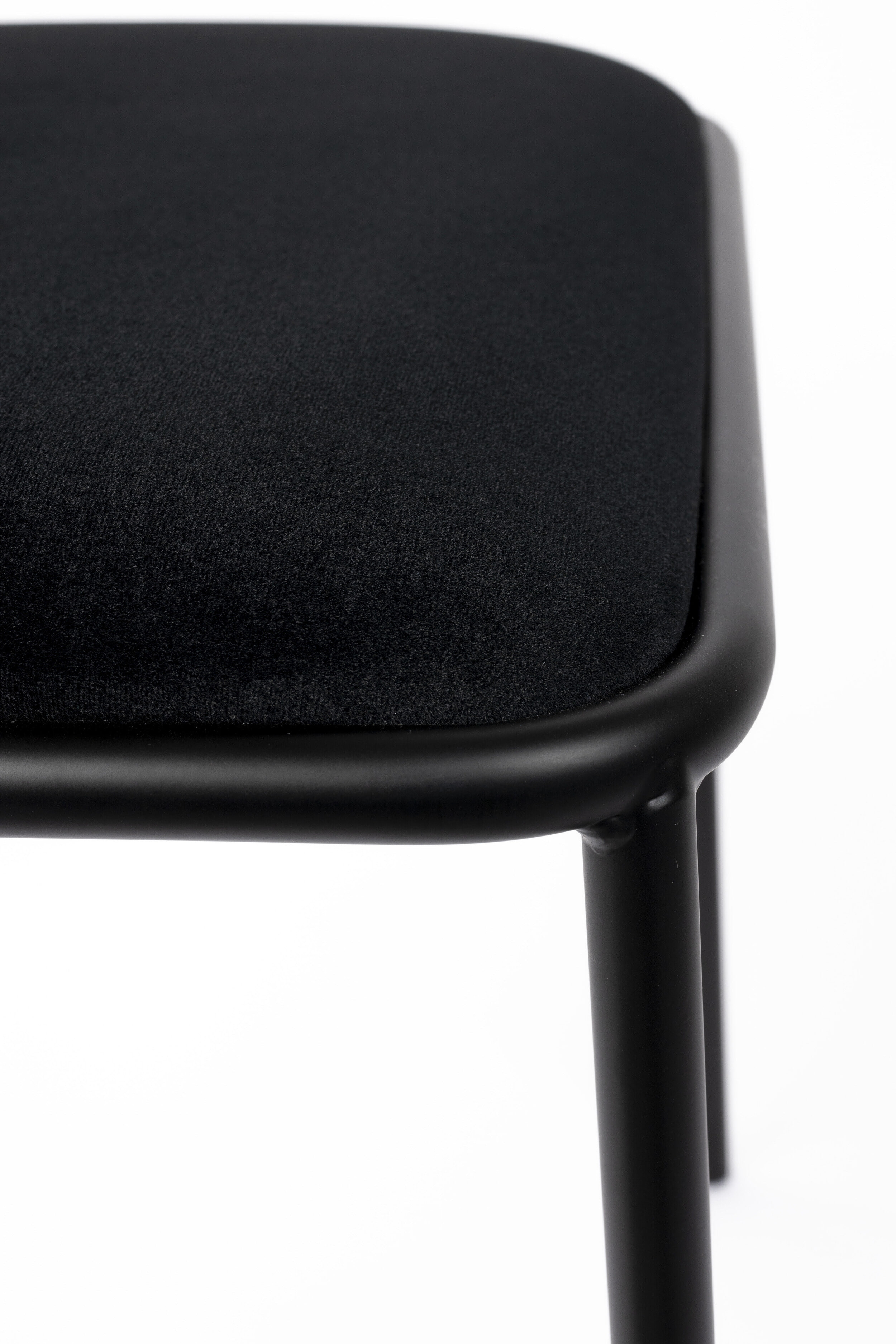Zuiver Eetkamerstoel 'Alba' Velvet, kleur Zwart