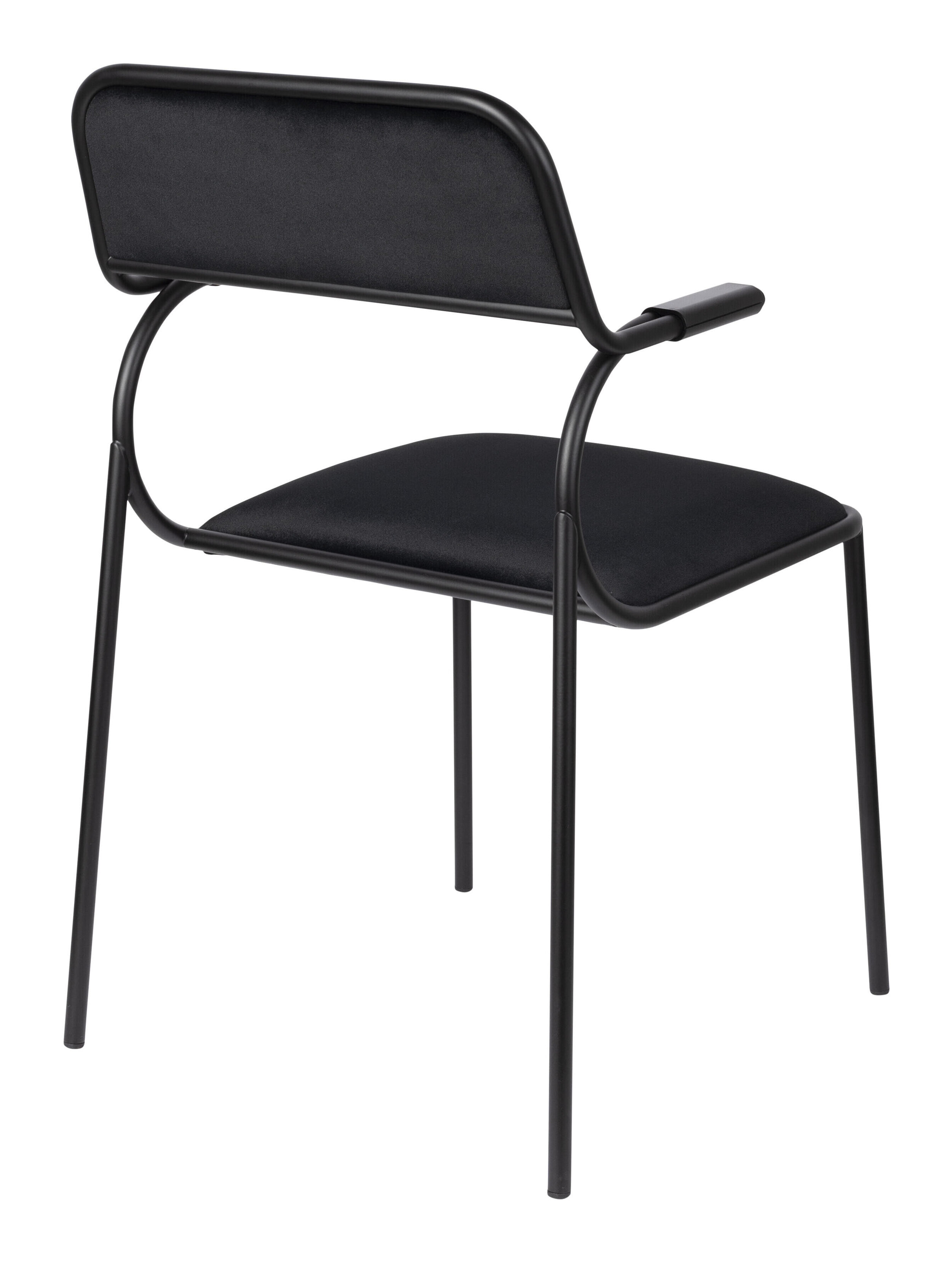 Zuiver Eetkamerstoel 'Alba' Velvet, kleur Zwart
