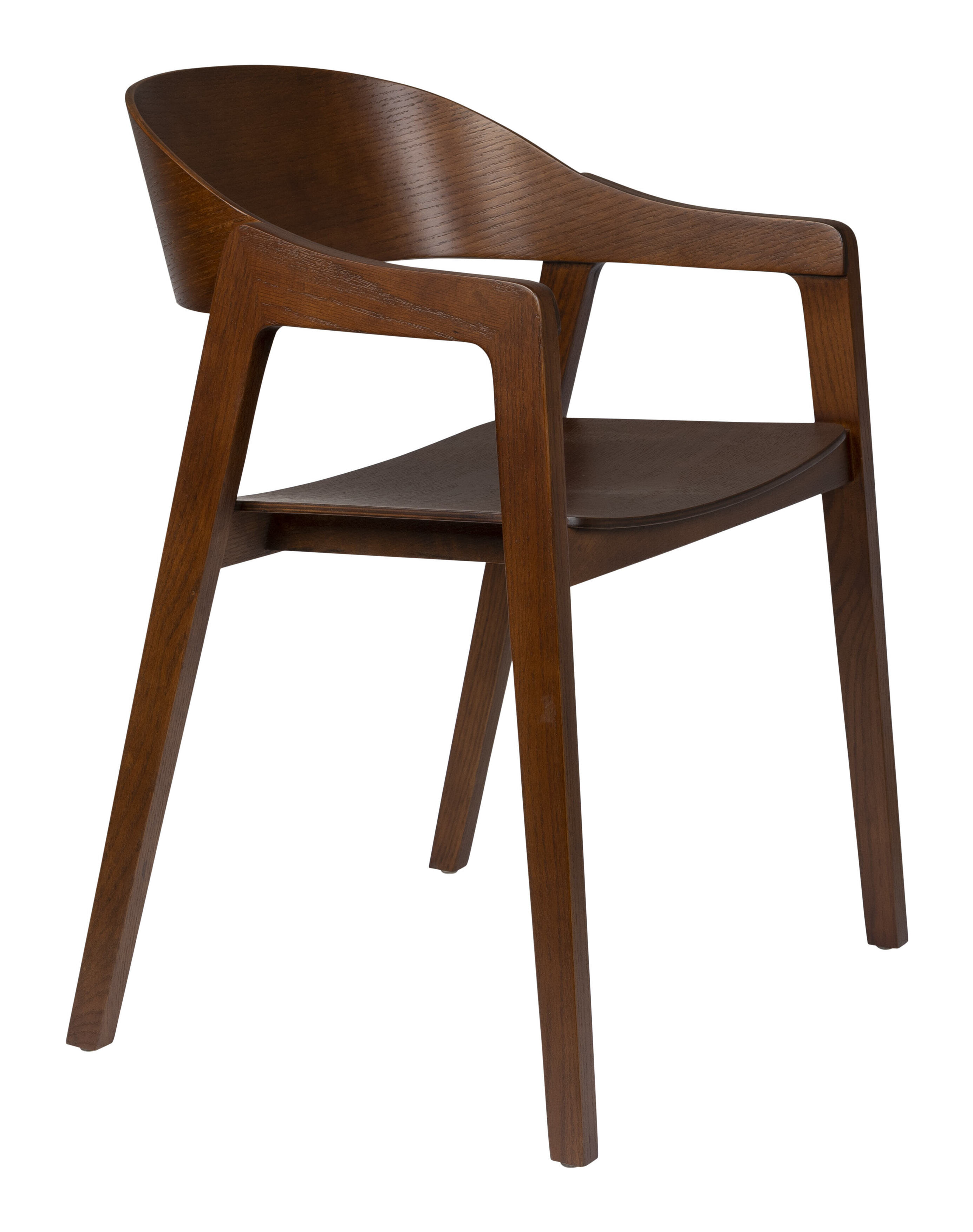 Dutchbone Eetkamerstoel 'Westlake' Eikenhout, kleur Walnoot