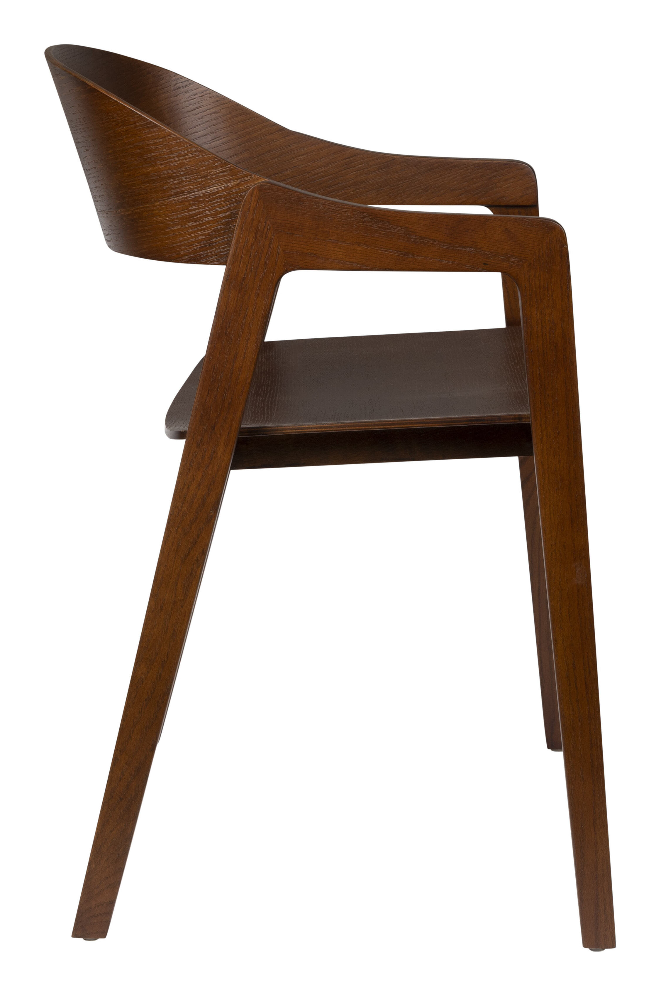 Dutchbone Eetkamerstoel 'Westlake' Eikenhout, kleur Walnoot