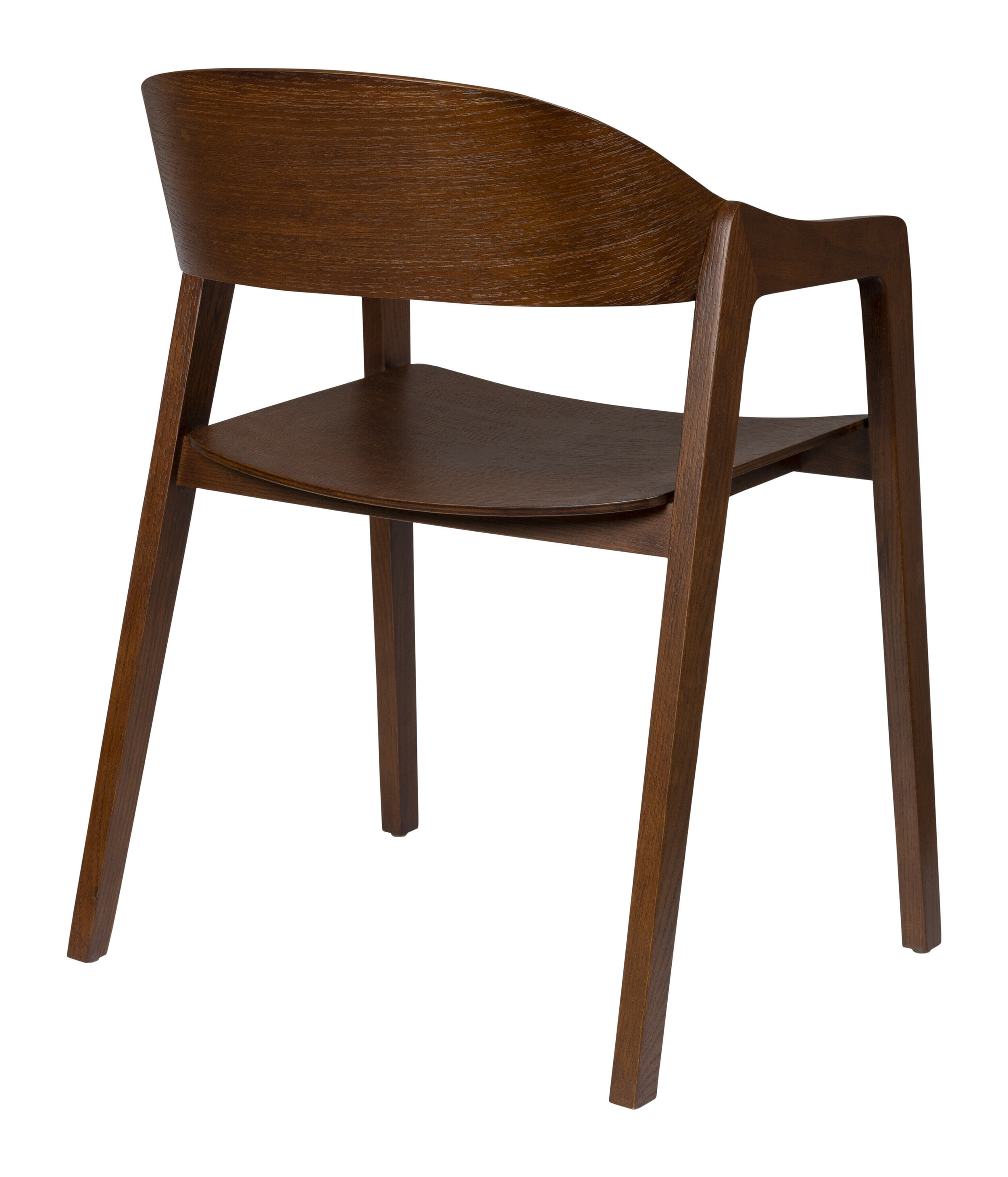 Dutchbone Eetkamerstoel 'Westlake' Eikenhout, kleur Walnoot