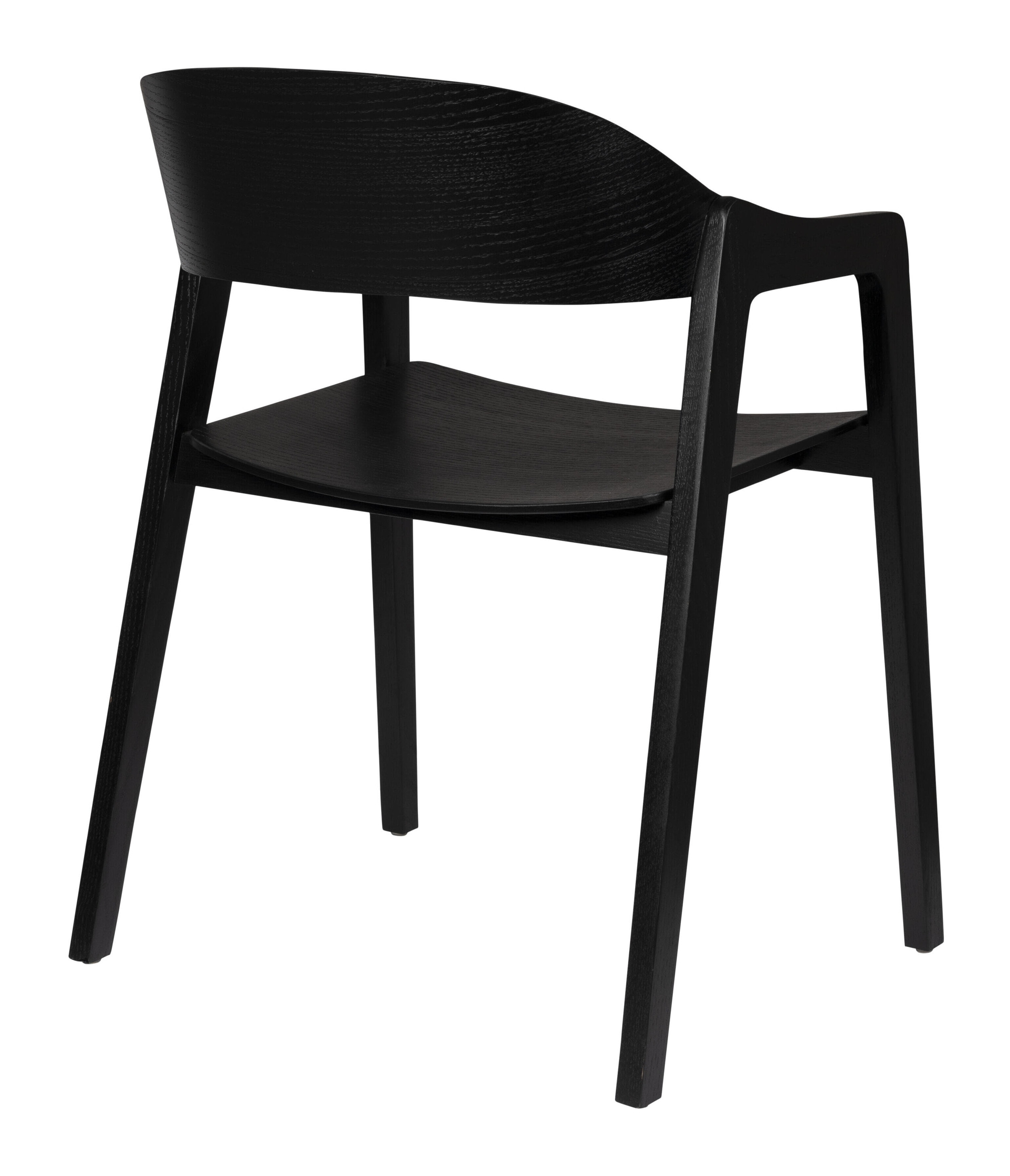 Dutchbone Eetkamerstoel 'Westlake' Beukenhout, kleur Zwart
