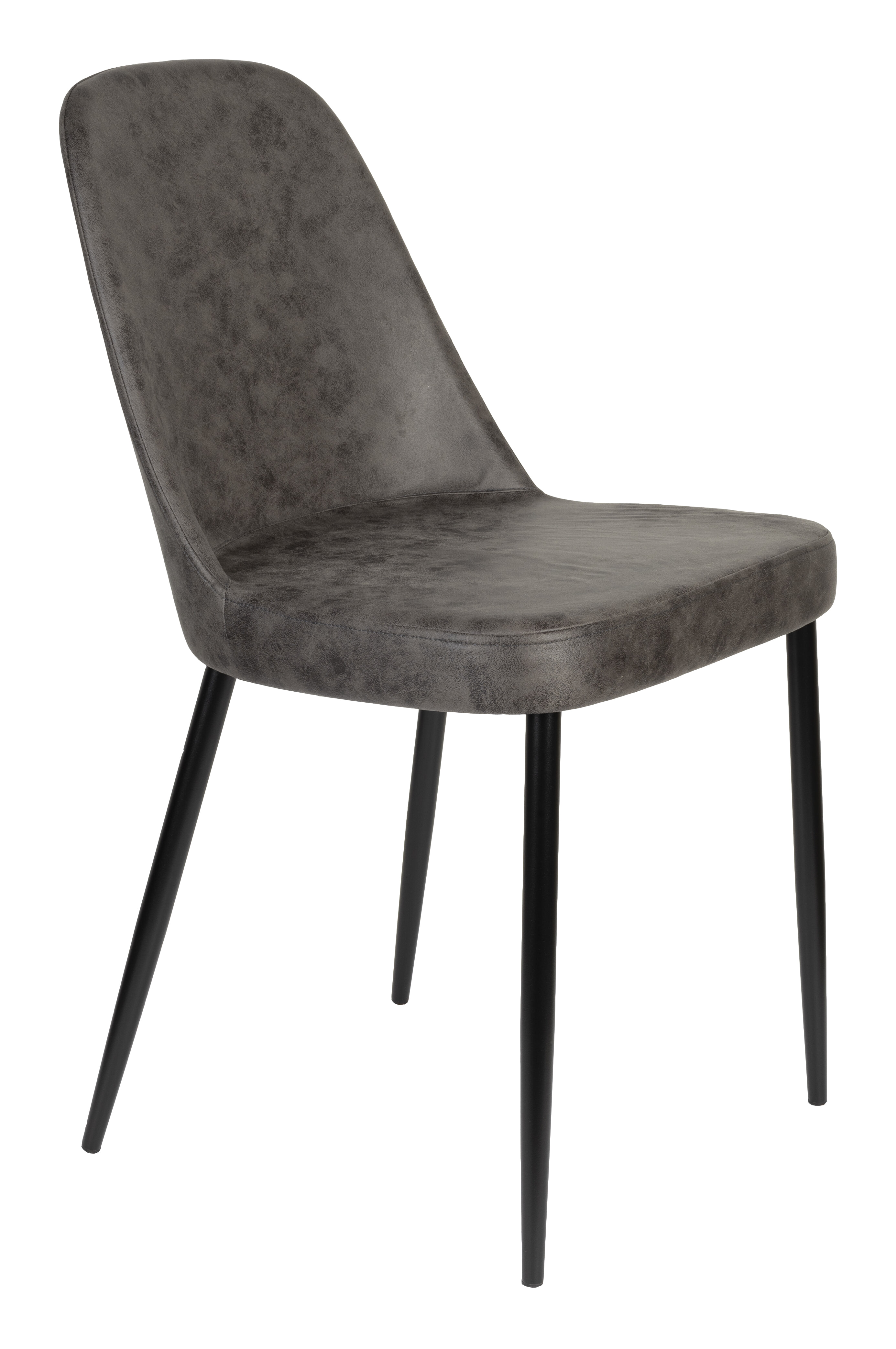 ZILT Eetkamerstoel English Lederlook - Antraciet