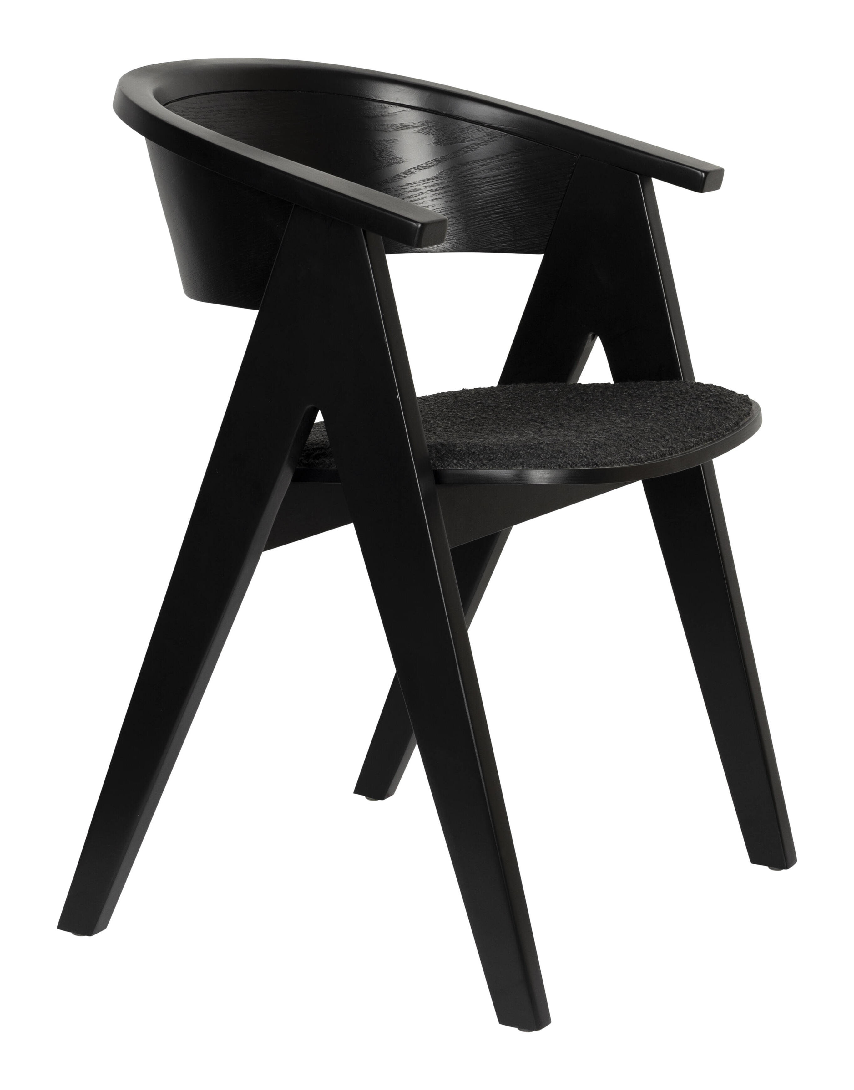 Zuiver Eetkamerstoel 'Ndsm' Beukenhout, kleur Zwart