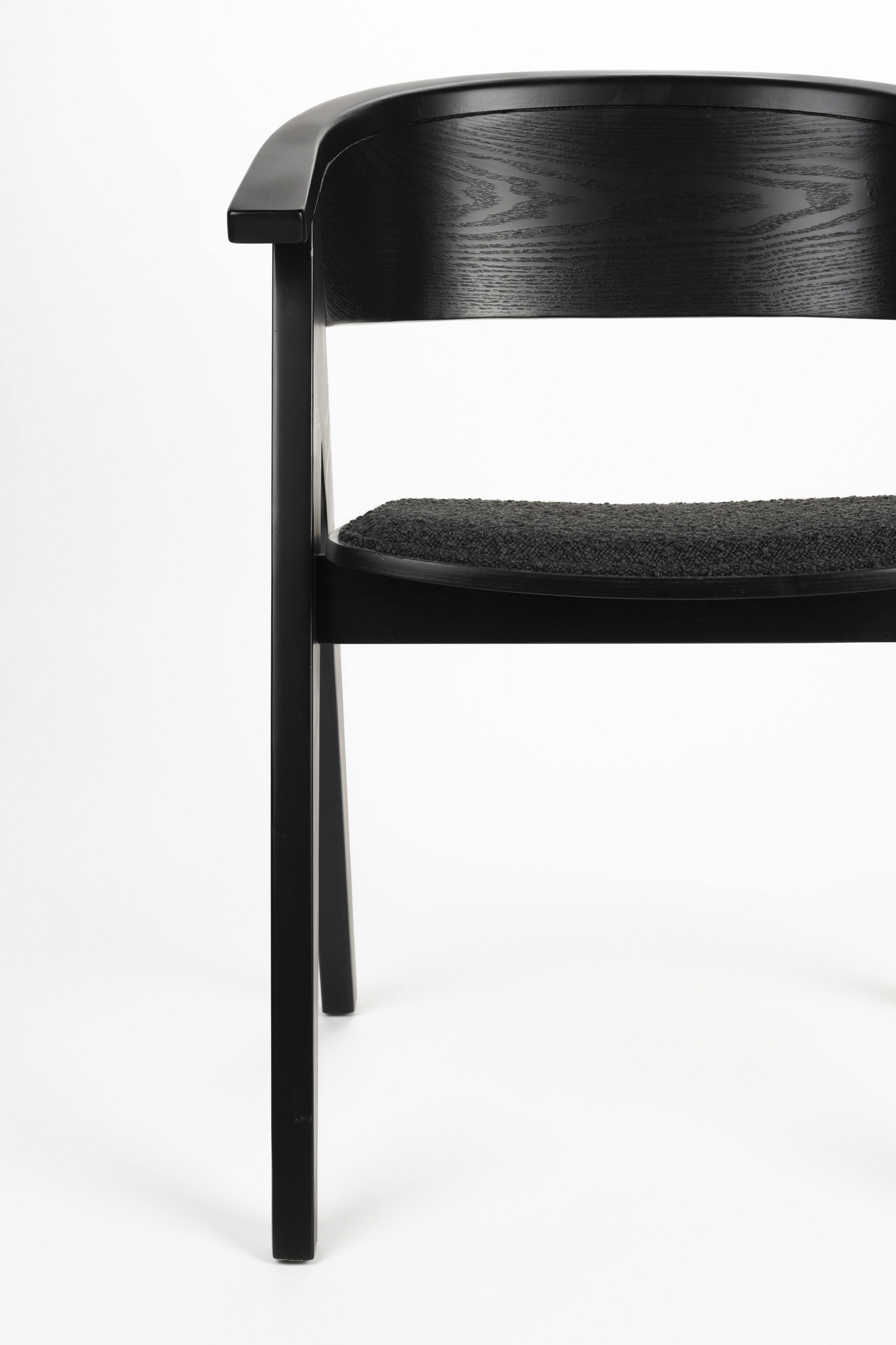 Zuiver Eetkamerstoel 'Ndsm' Beukenhout, kleur Zwart