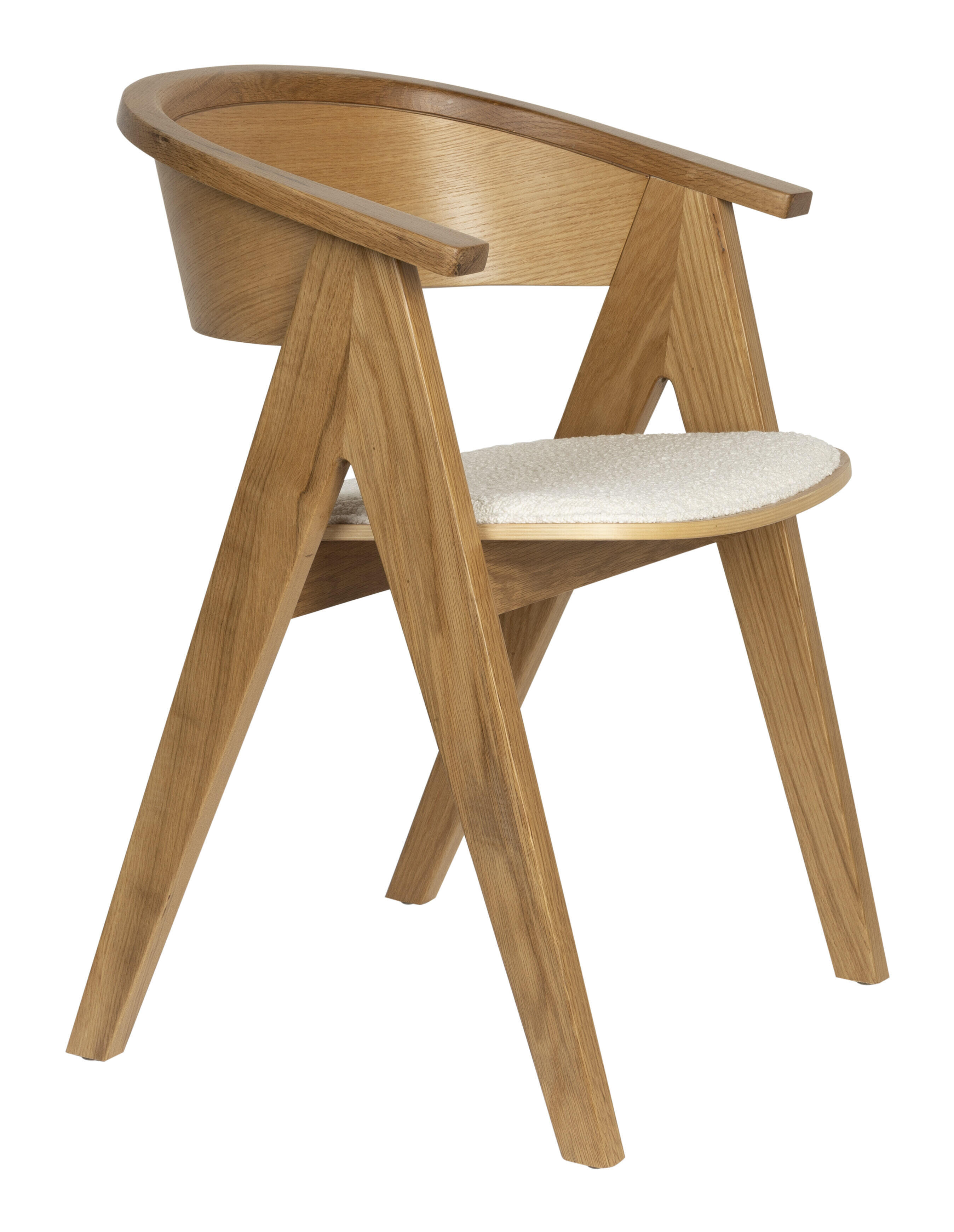 Zuiver Eetkamerstoel 'Ndsm' Eikenhout, kleur Naturel