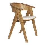 Zuiver Eetkamerstoel 'Ndsm' Eikenhout, kleur Naturel