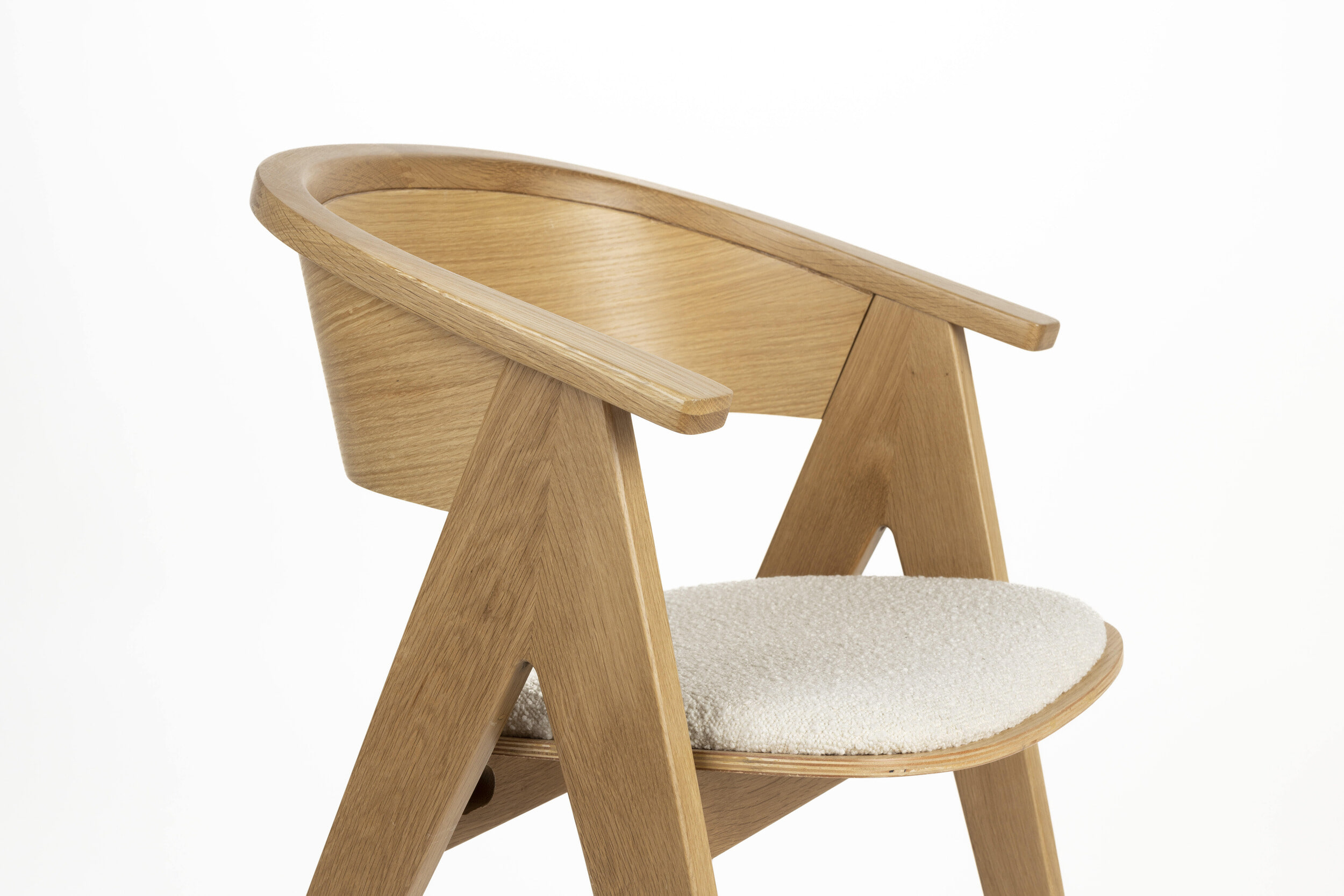 Zuiver Eetkamerstoel 'Ndsm' Eikenhout, kleur Naturel