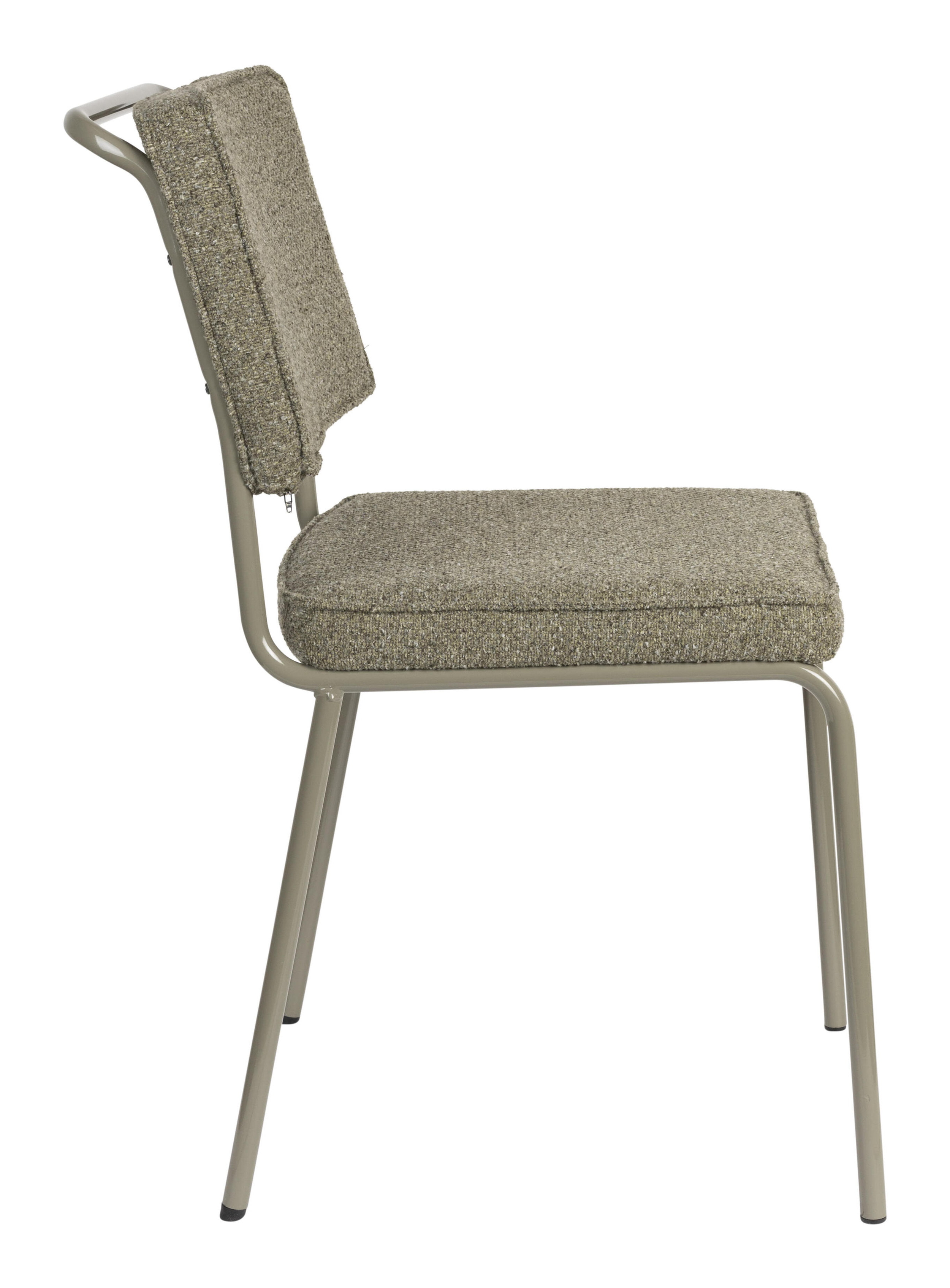 Zuiver Eetkamerstoel 'Buddy' Gerecyclede stof, kleur Olive