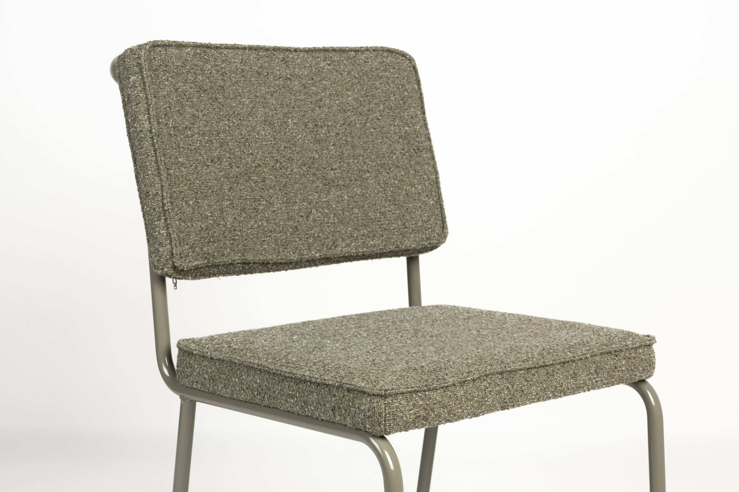 Zuiver Eetkamerstoel 'Buddy' Gerecyclede stof, kleur Olive