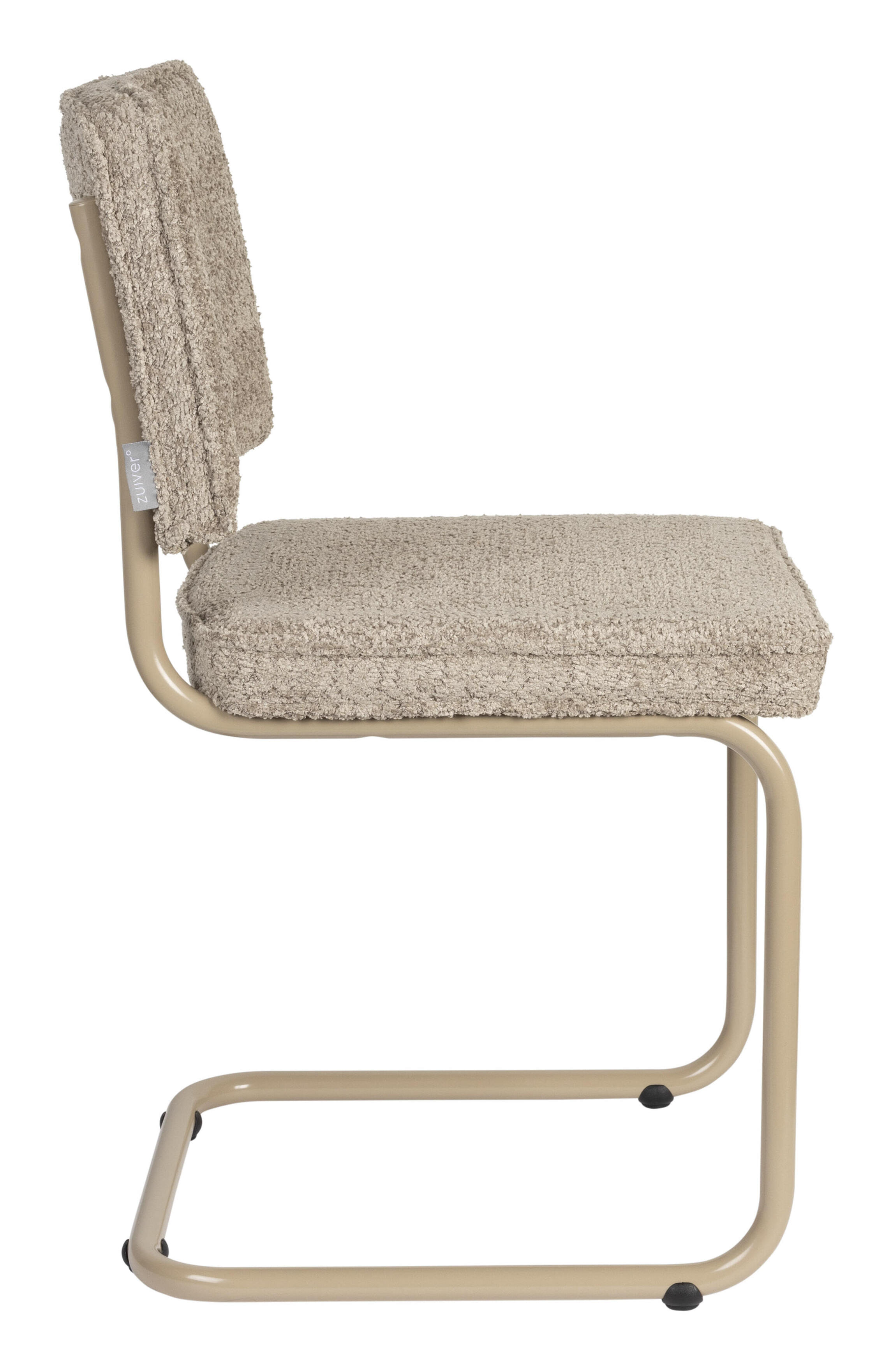 Zuiver Eetkamerstoel 'Ridge' Soft, Bouclé, kleur Beige