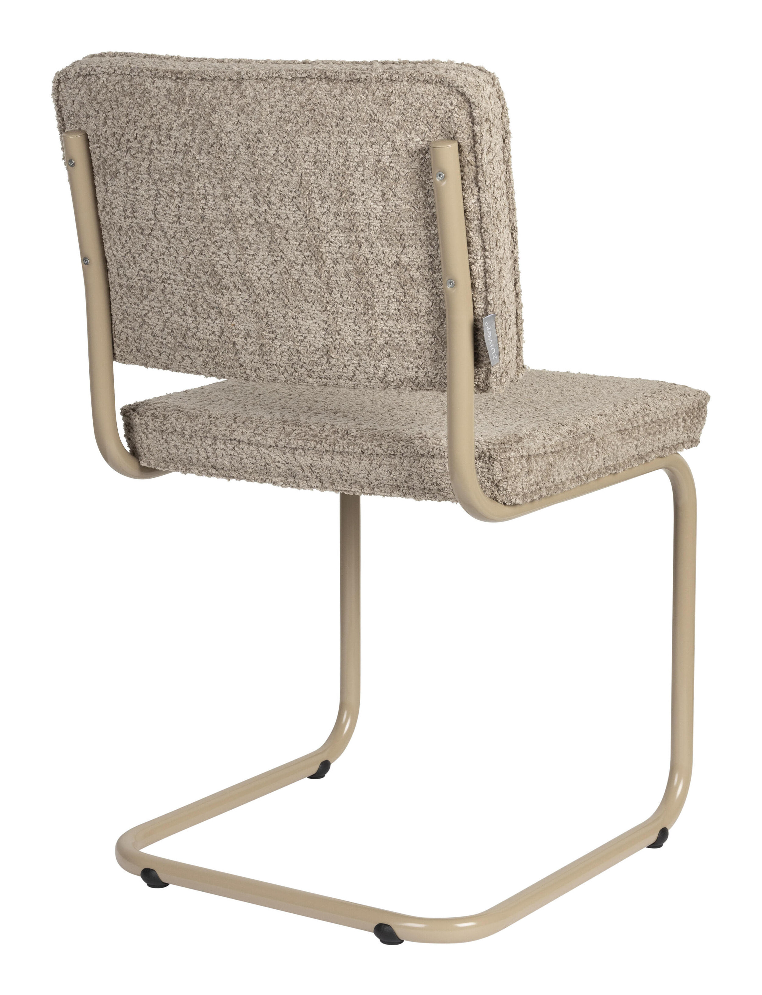Zuiver Eetkamerstoel 'Ridge' Soft, Bouclé, kleur Beige