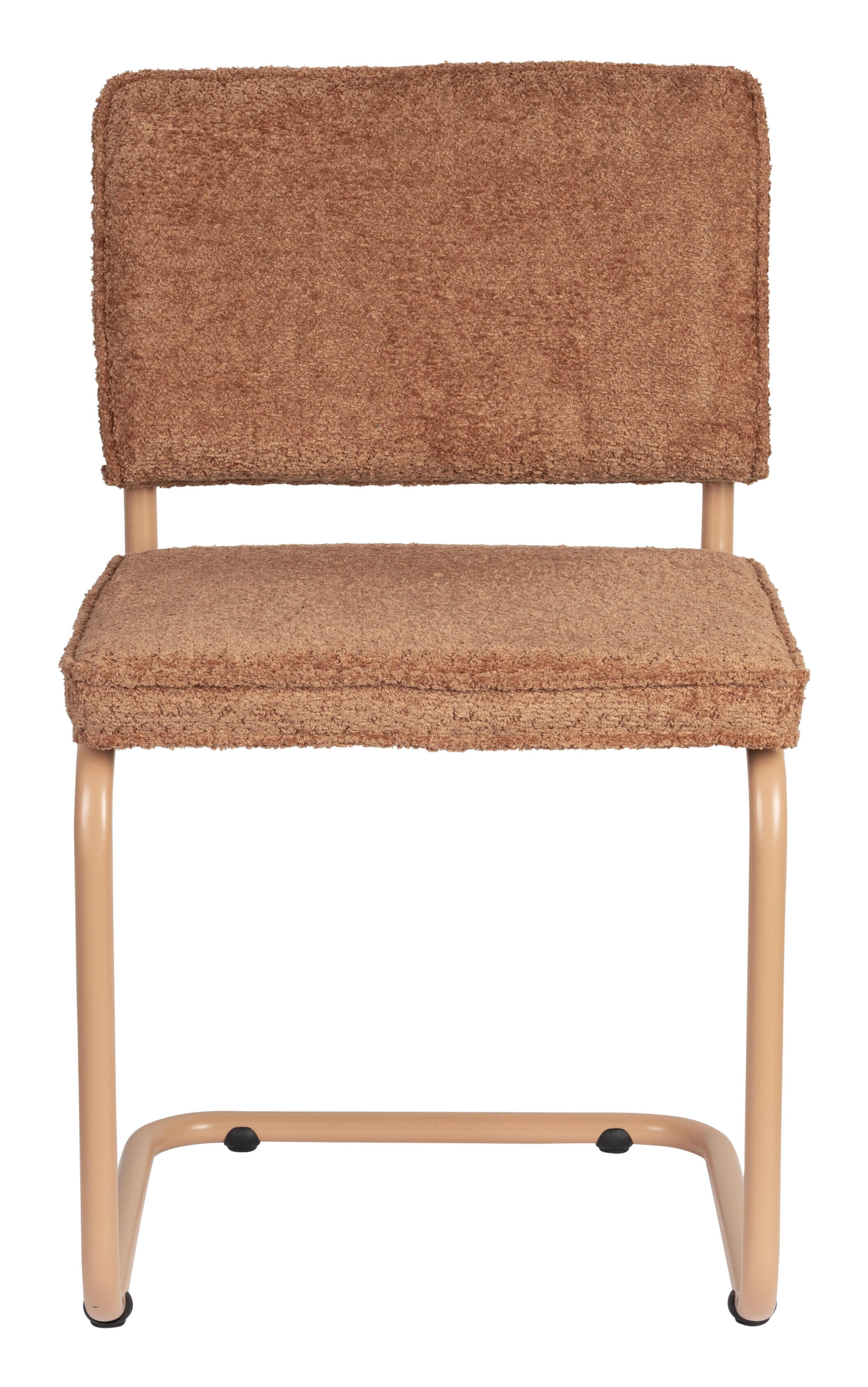 Zuiver Eetkamerstoel 'Ridge' Soft, Bouclé, kleur Terra
