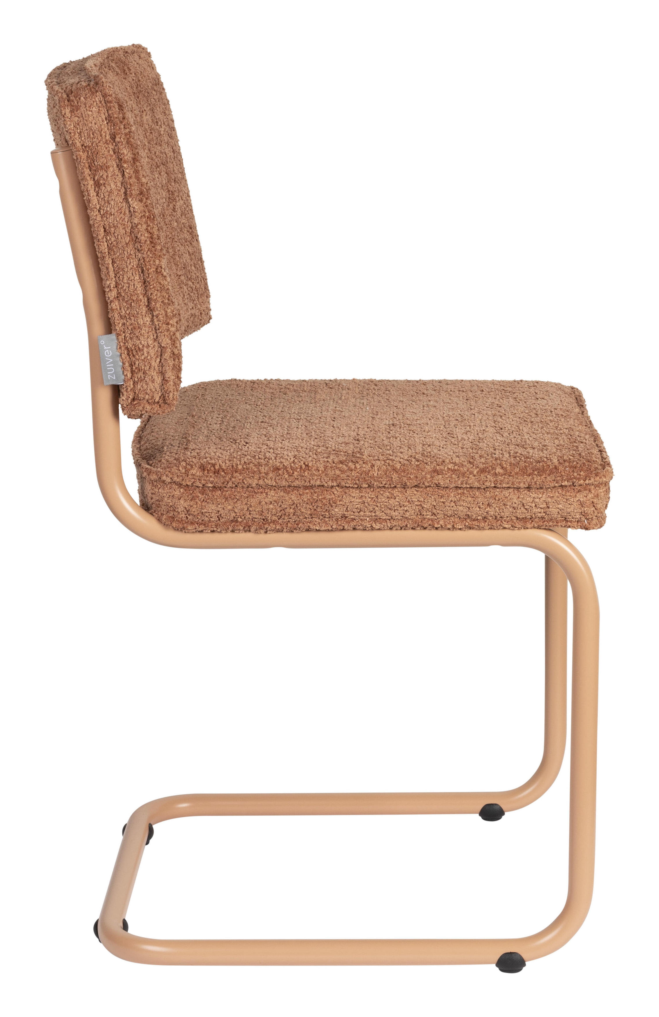 Zuiver Eetkamerstoel 'Ridge' Soft, Bouclé, kleur Terra