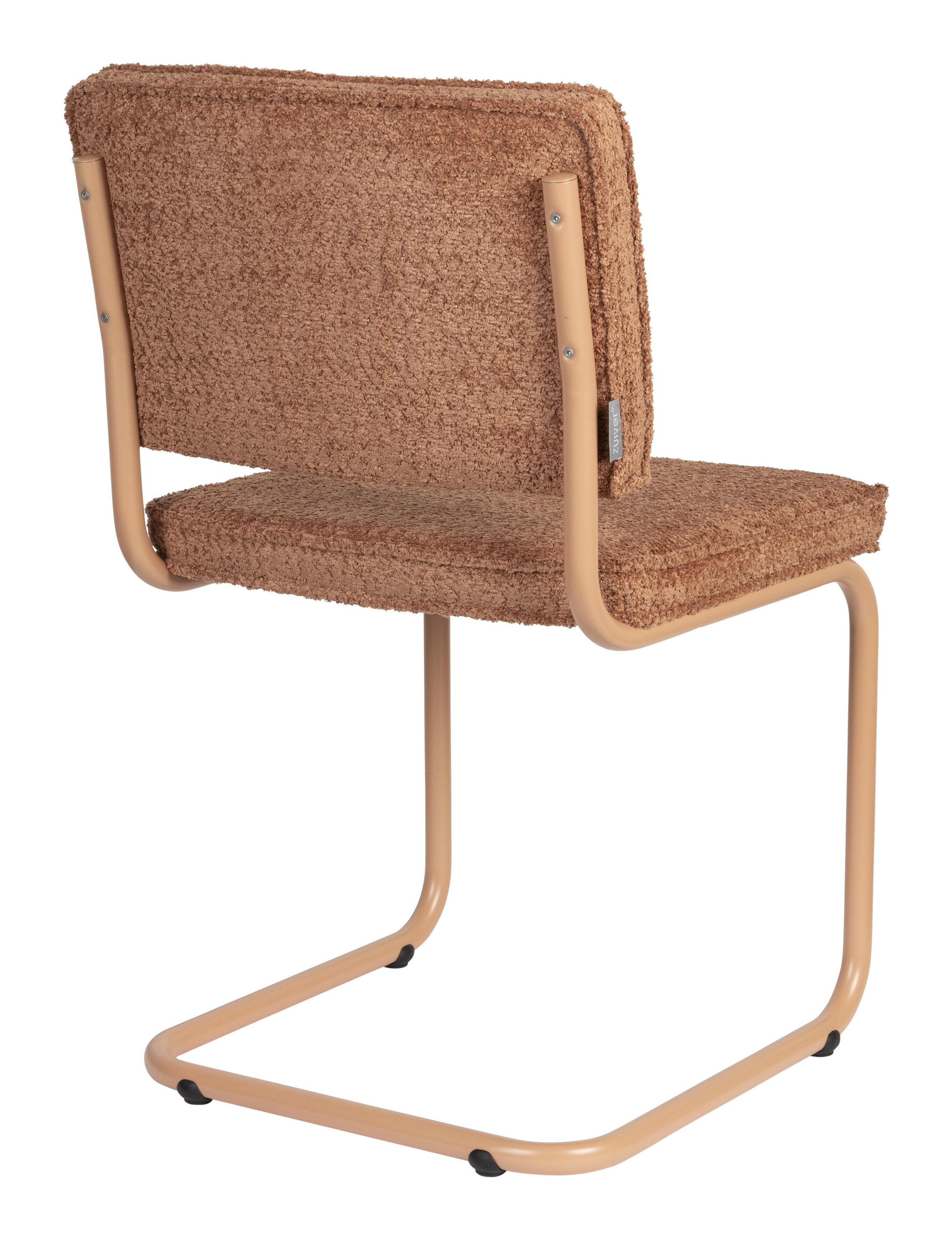 Zuiver Eetkamerstoel 'Ridge' Soft, Bouclé, kleur Terra