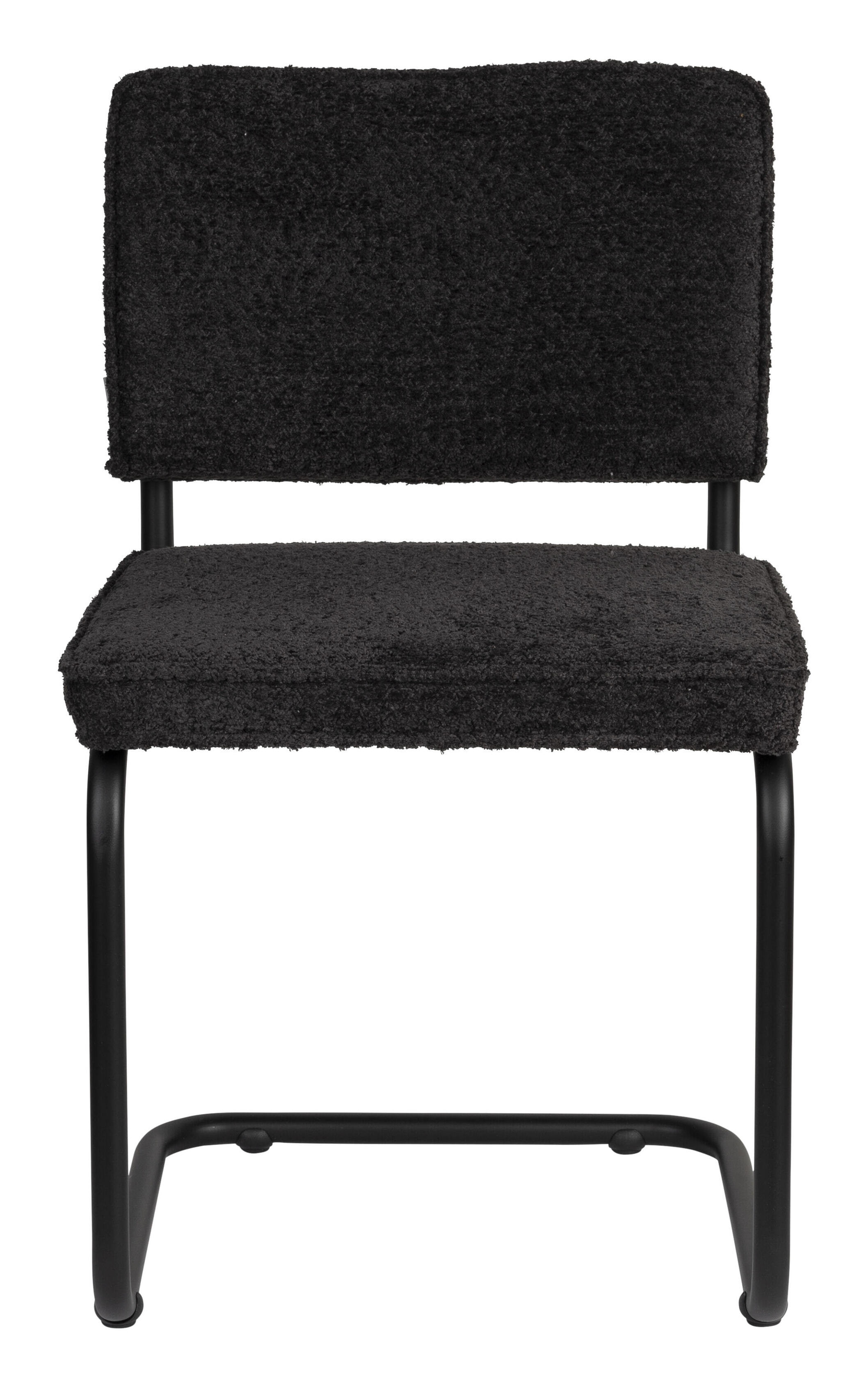 Zuiver Eetkamerstoel 'Ridge' Soft, Bouclé, kleur Zwart