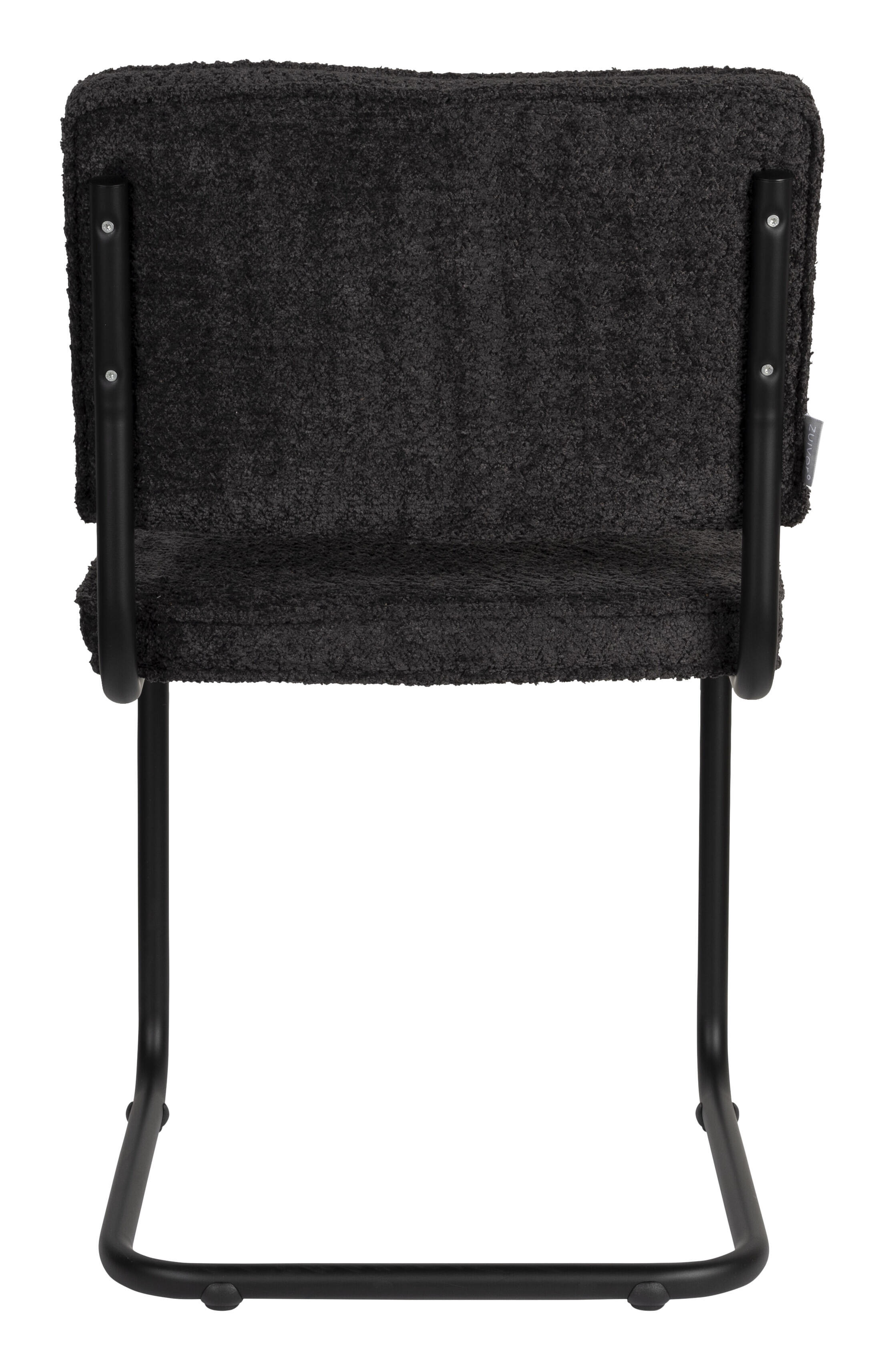 Zuiver Eetkamerstoel 'Ridge' Soft, Bouclé, kleur Zwart