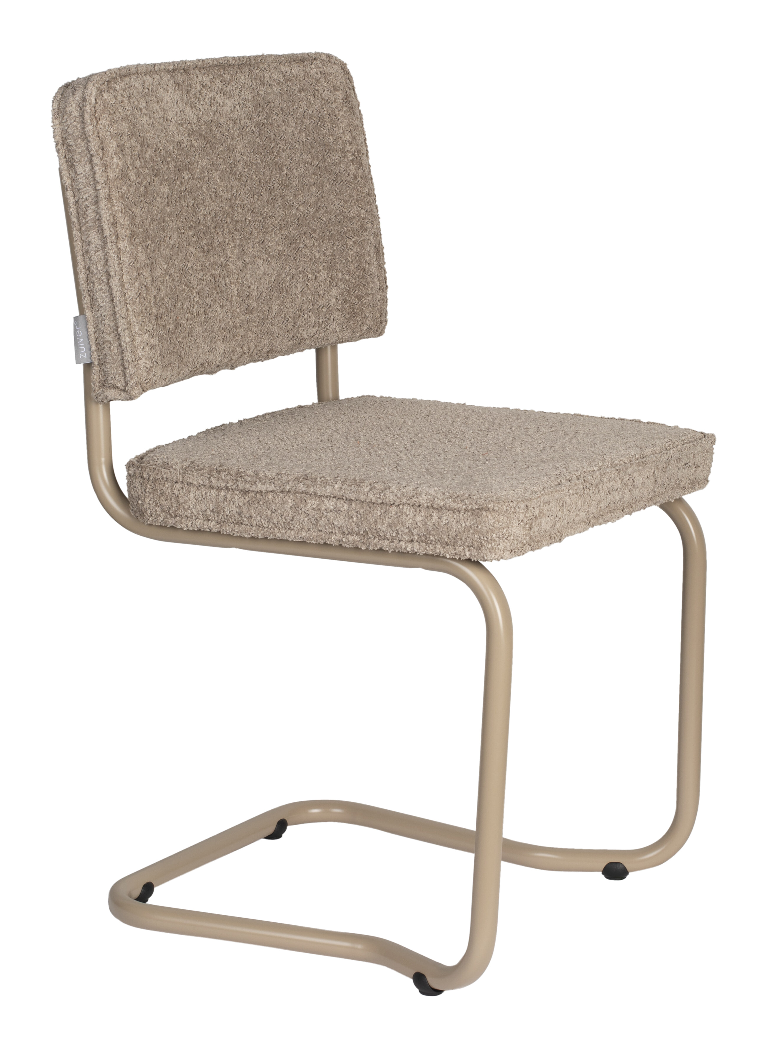 Zuiver Eetkamerstoel 'Ridge' Kink, Boucl?, kleur Beige