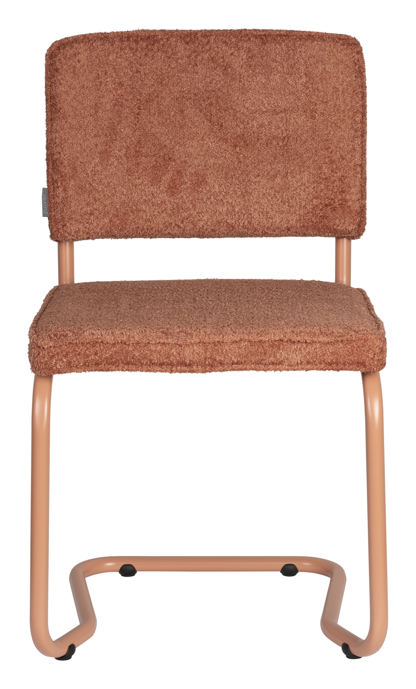 Zuiver Eetkamerstoel 'Ridge' Kink, Bouclé, kleur Terra