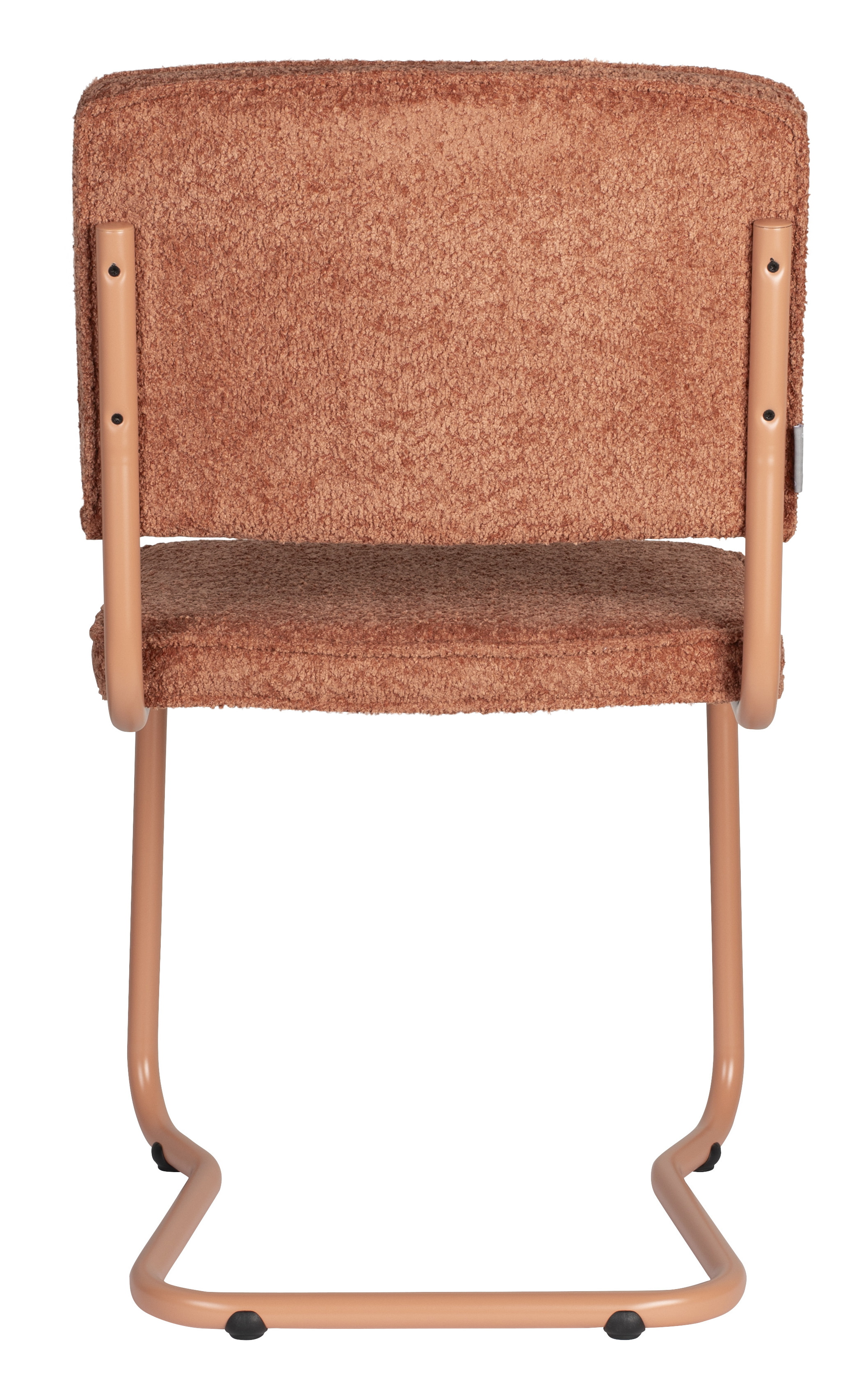 Zuiver Eetkamerstoel 'Ridge' Kink, Bouclé, kleur Terra