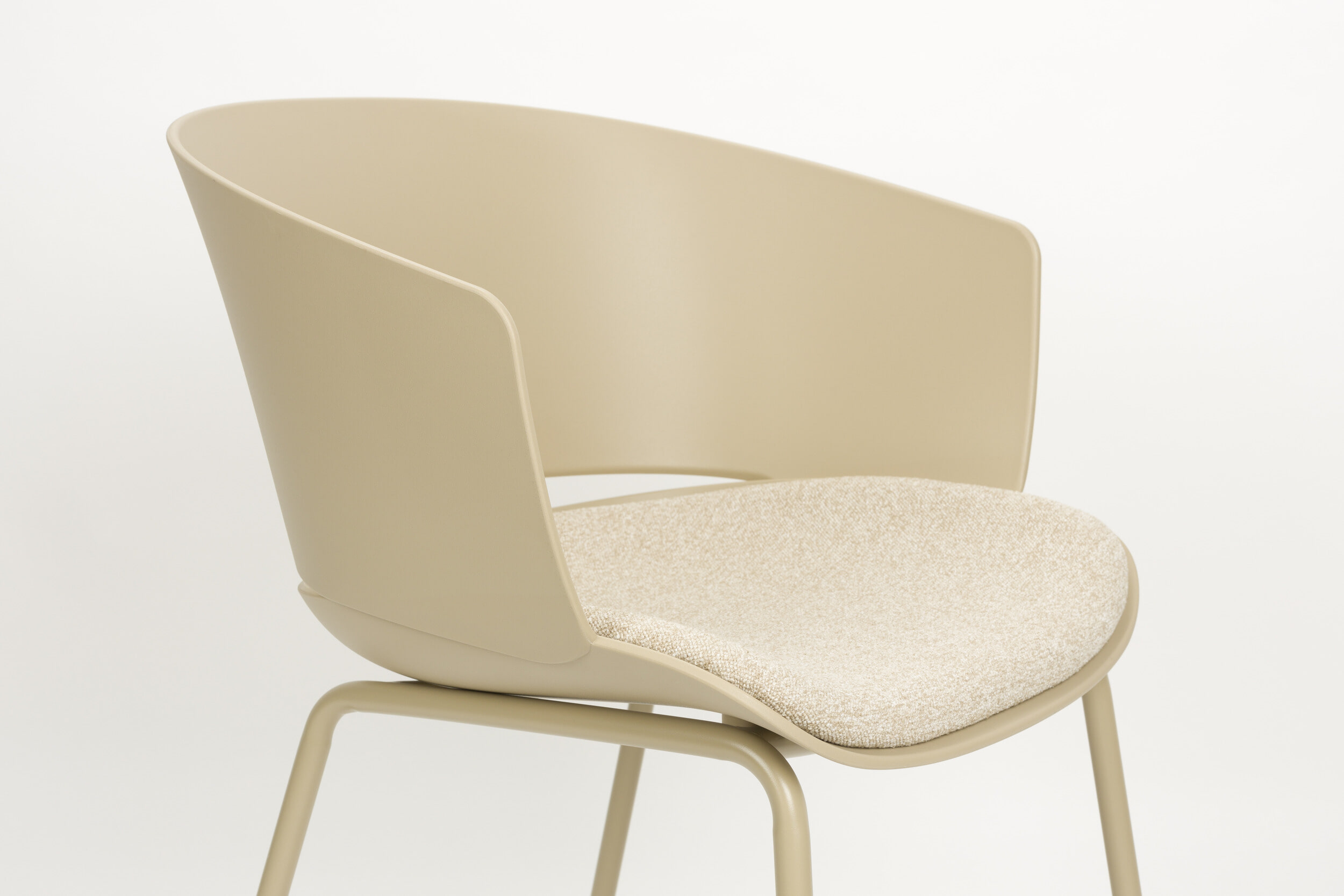 ZILT Eetkamerstoel 'Elam' kleur Beige