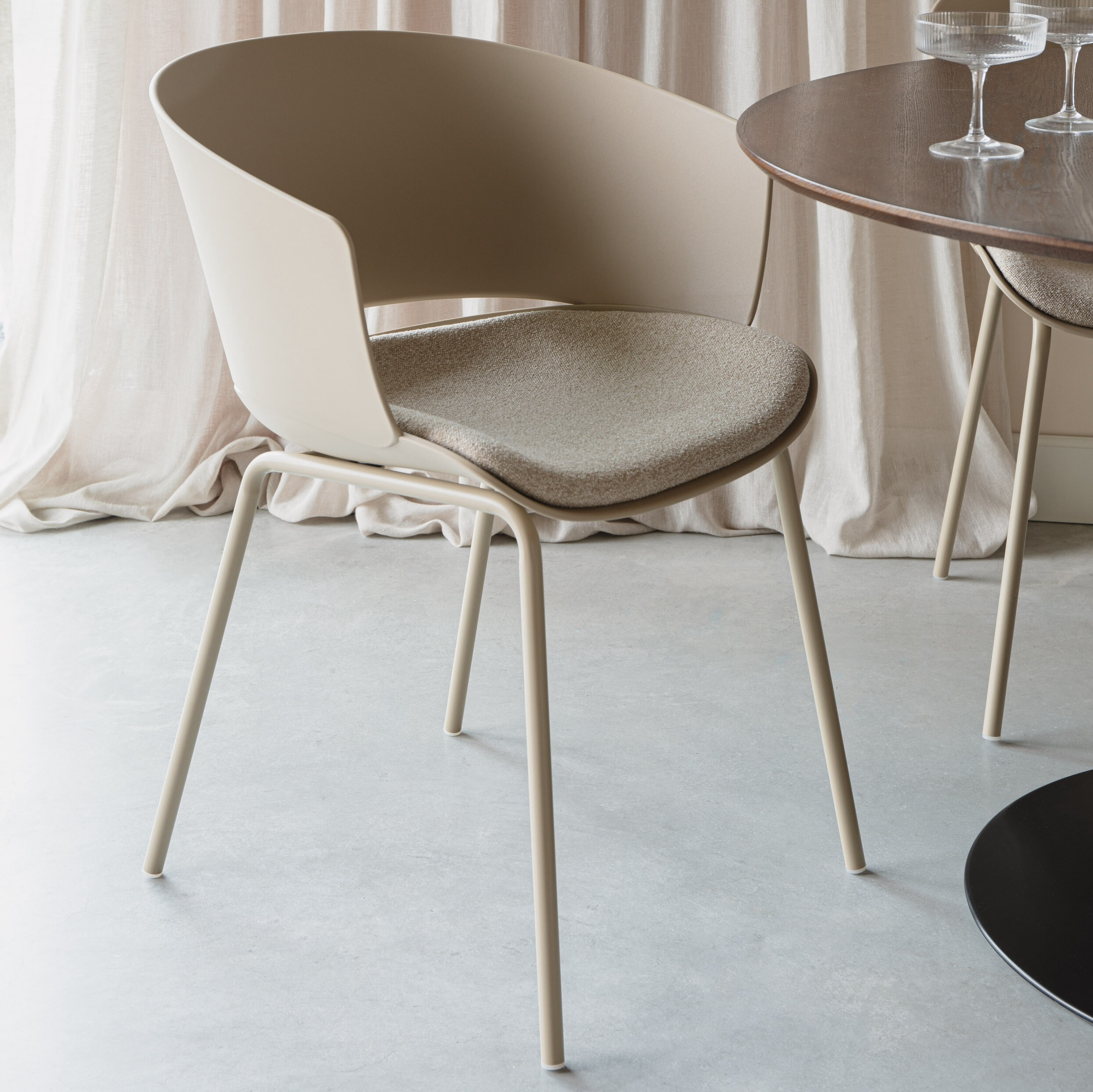 ZILT Eetkamerstoel 'Elam' kleur Beige