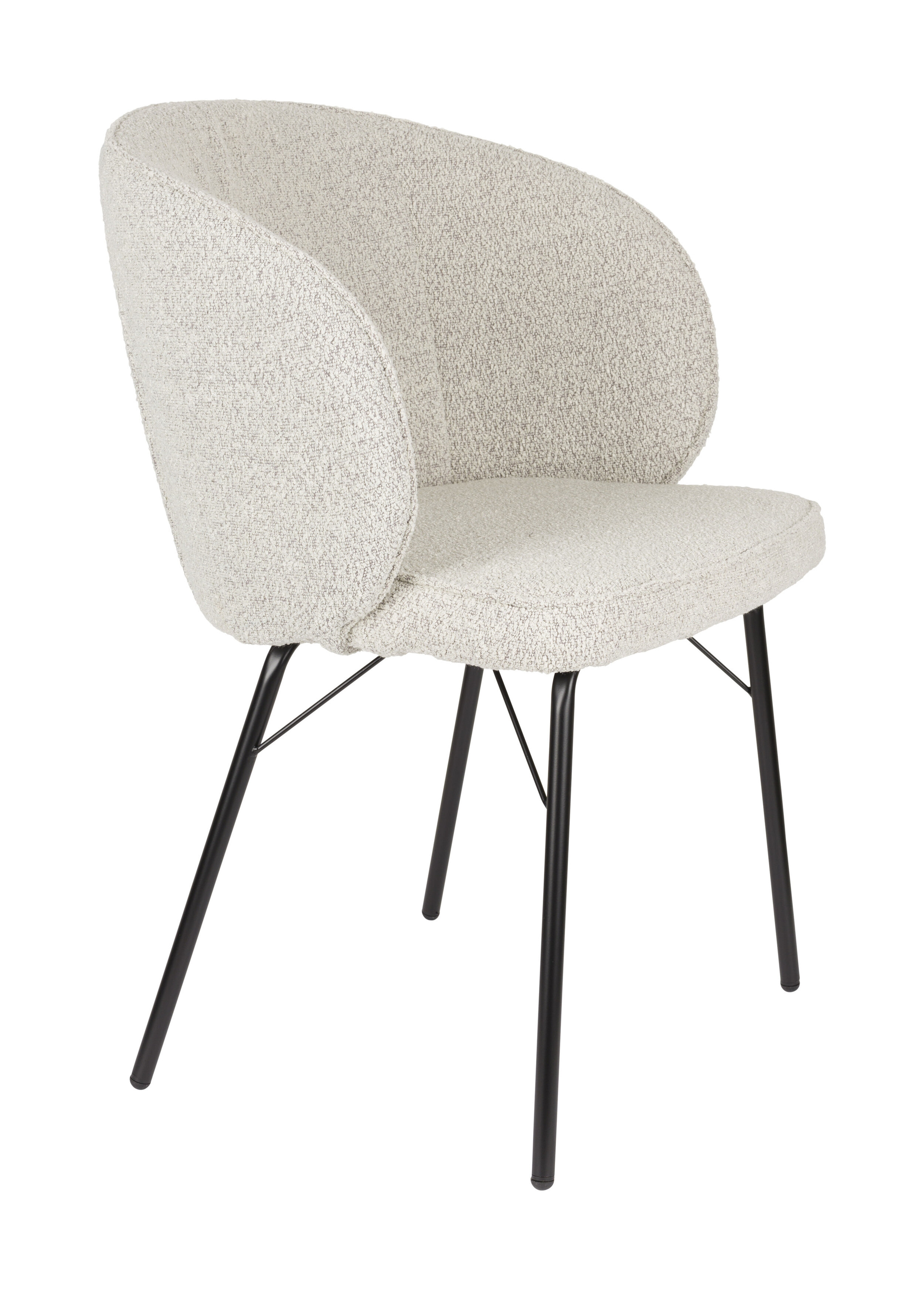 ZILT Eetkamerstoel 'Lysandra' Bouclé