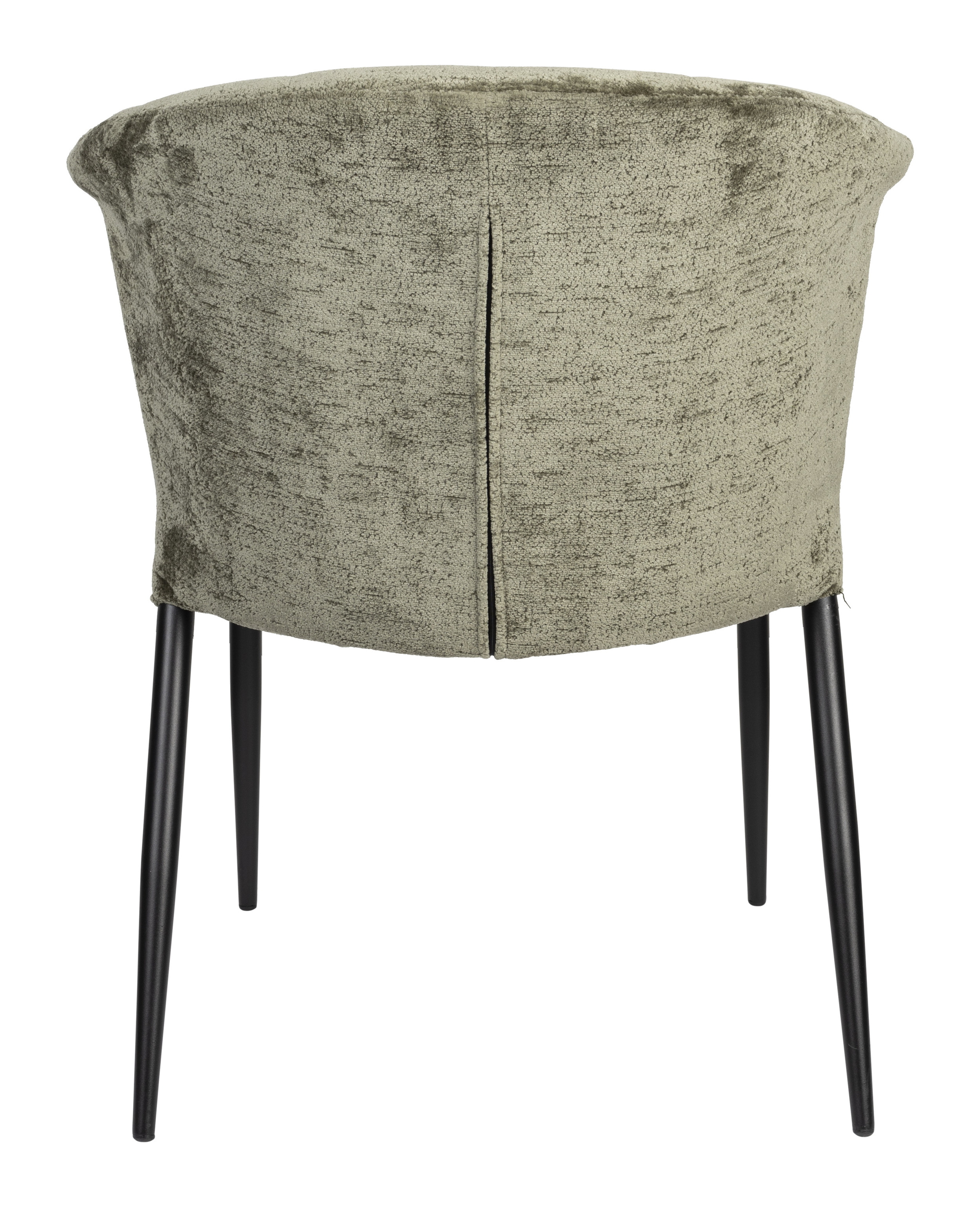 Dutchbone Eetkamerstoel 'Georgia' Chenille, kleur Groen