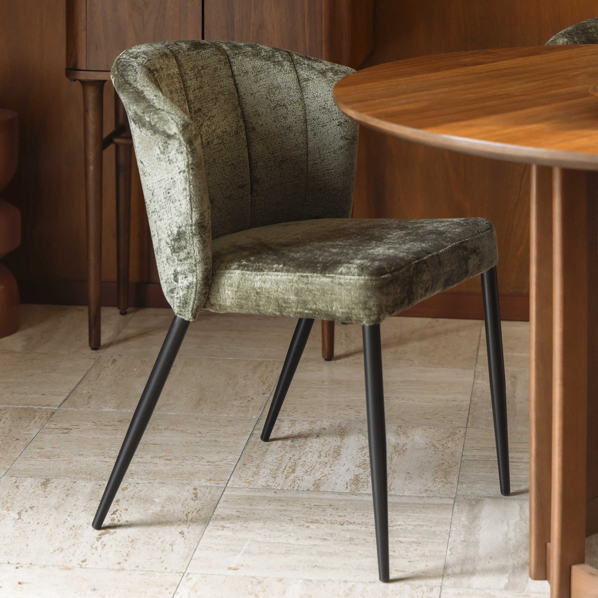 Dutchbone Eetkamerstoel 'Georgia' Chenille