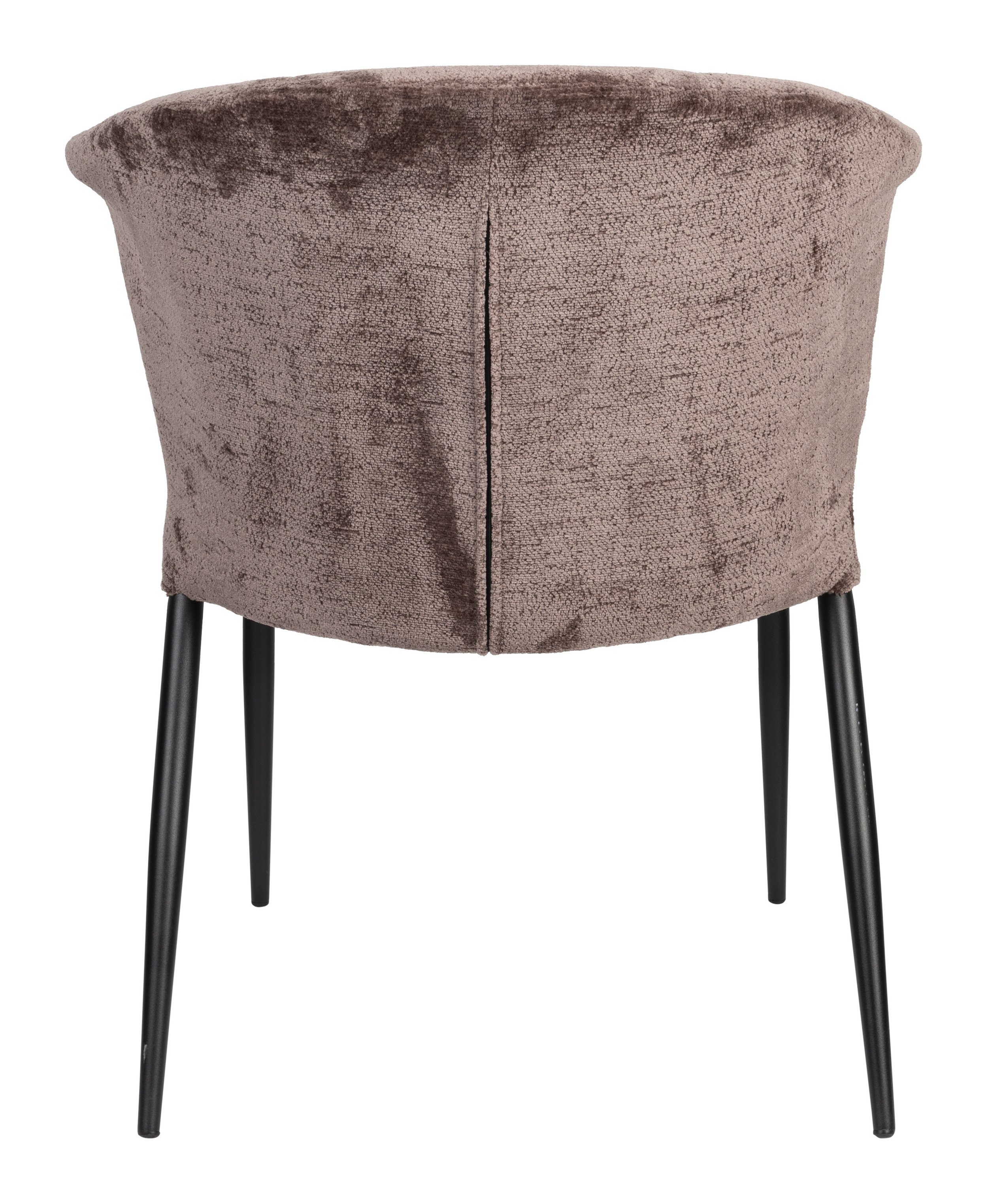 Dutchbone Eetkamerstoel 'Georgia' Chenille, kleur Paars