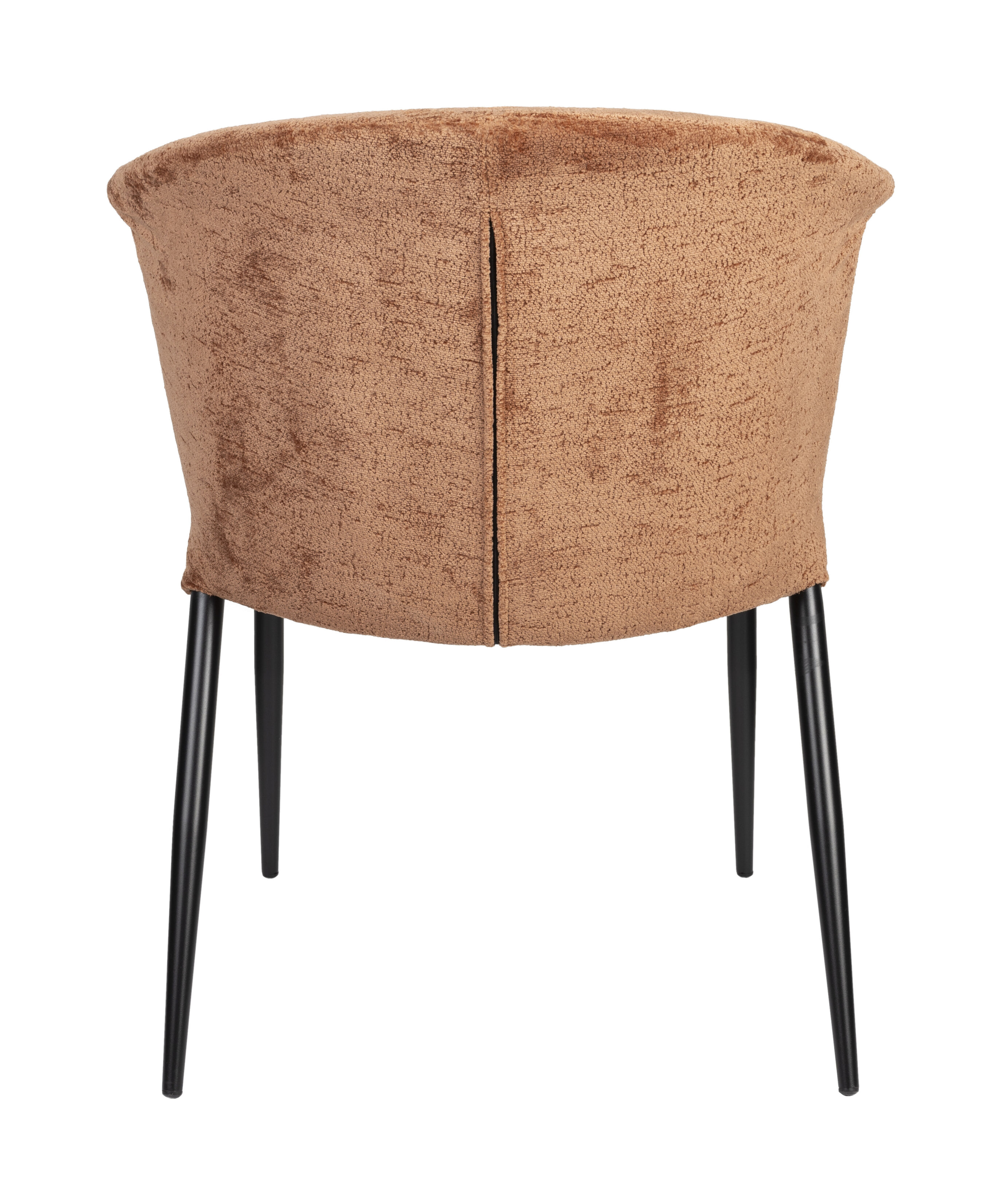Dutchbone Eetkamerstoel 'Georgia' Chenille, kleur Terra