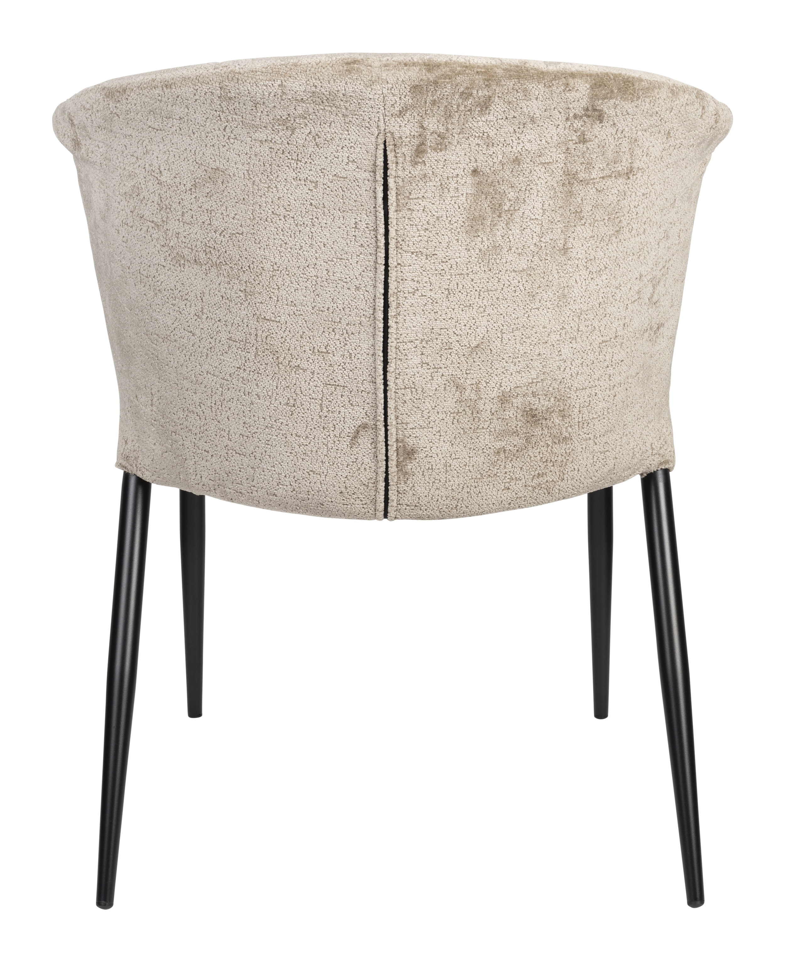 Dutchbone Eetkamerstoel 'Georgia' Chenille, kleur Beige