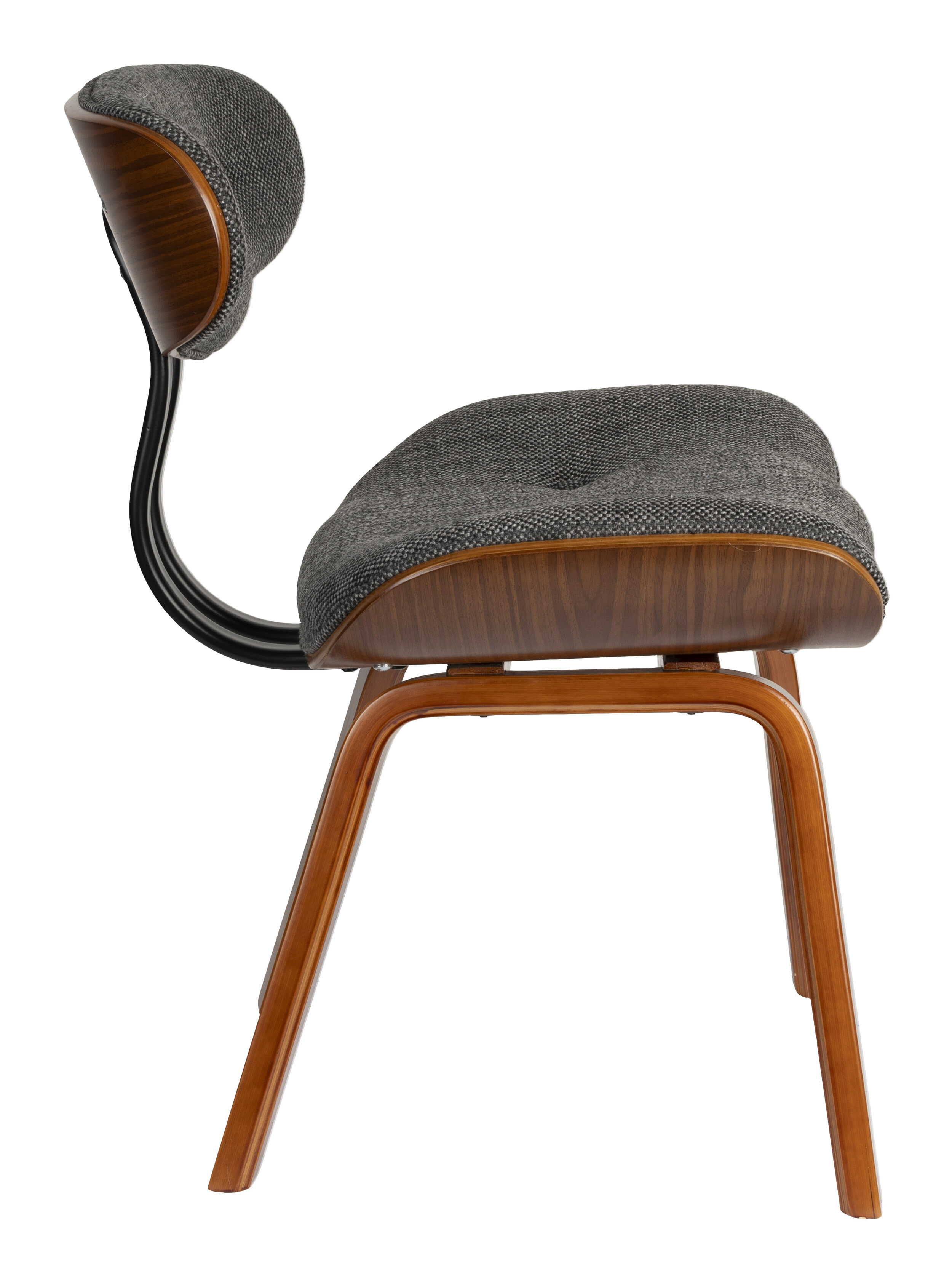 Dutchbone Eetkamerstoel 'Blackwood' kleur Grijs