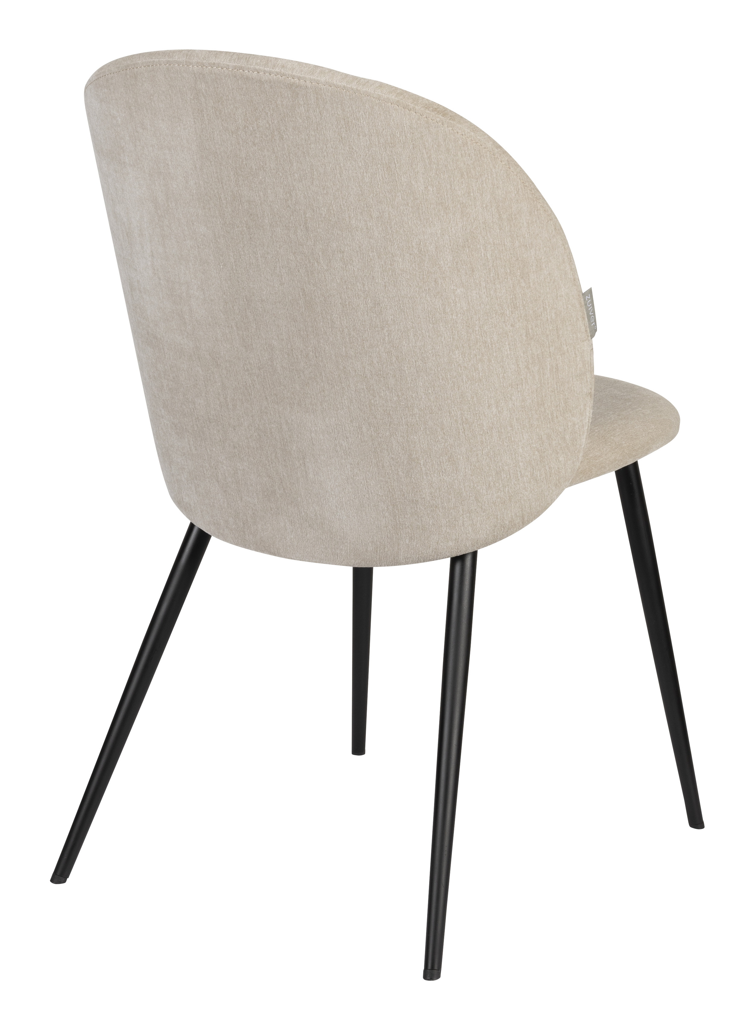 Zuiver Eetkamerstoel 'Cozy' Velvet, kleur Beige