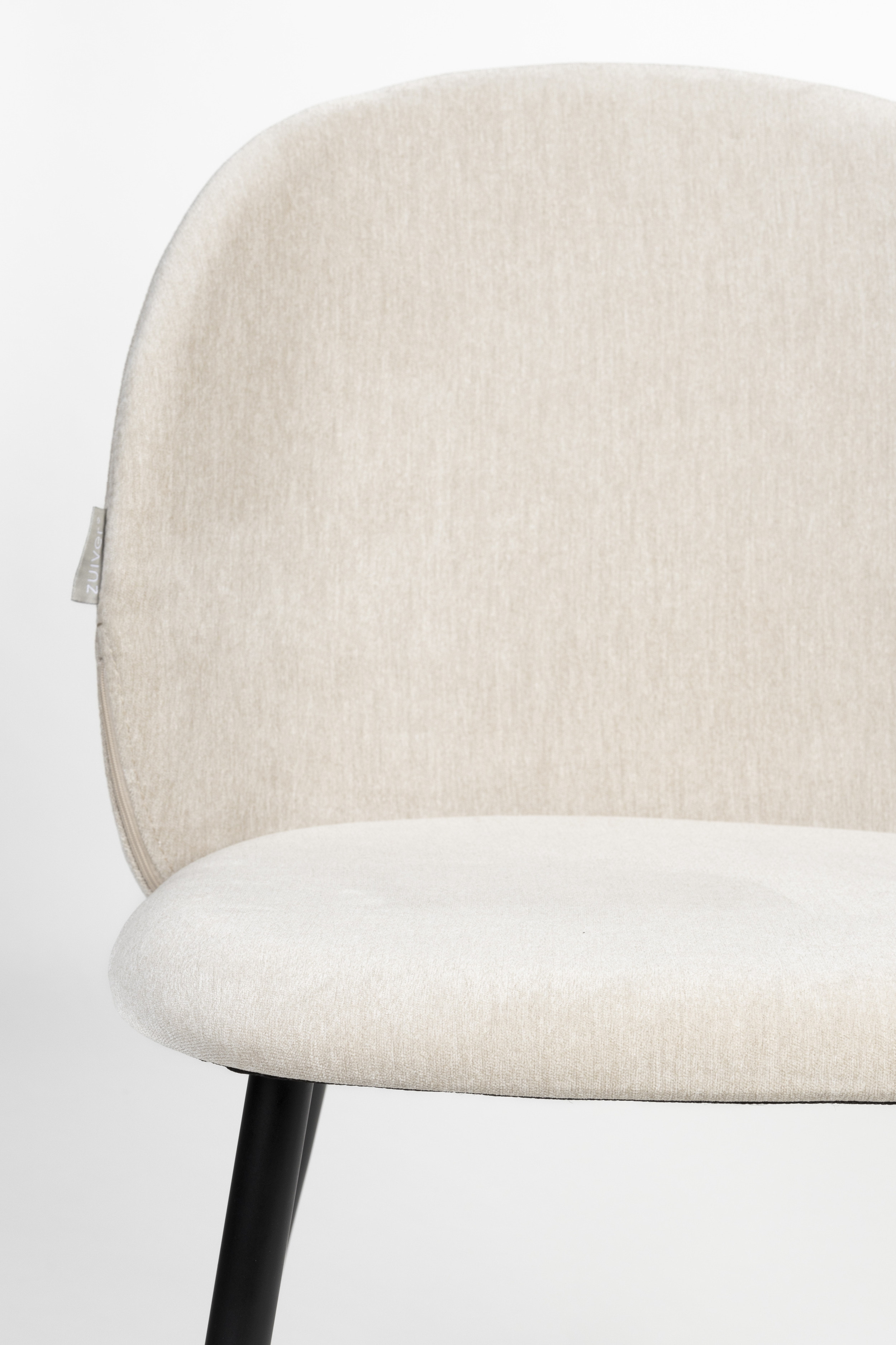Zuiver Eetkamerstoel 'Cozy' Velvet, kleur Beige