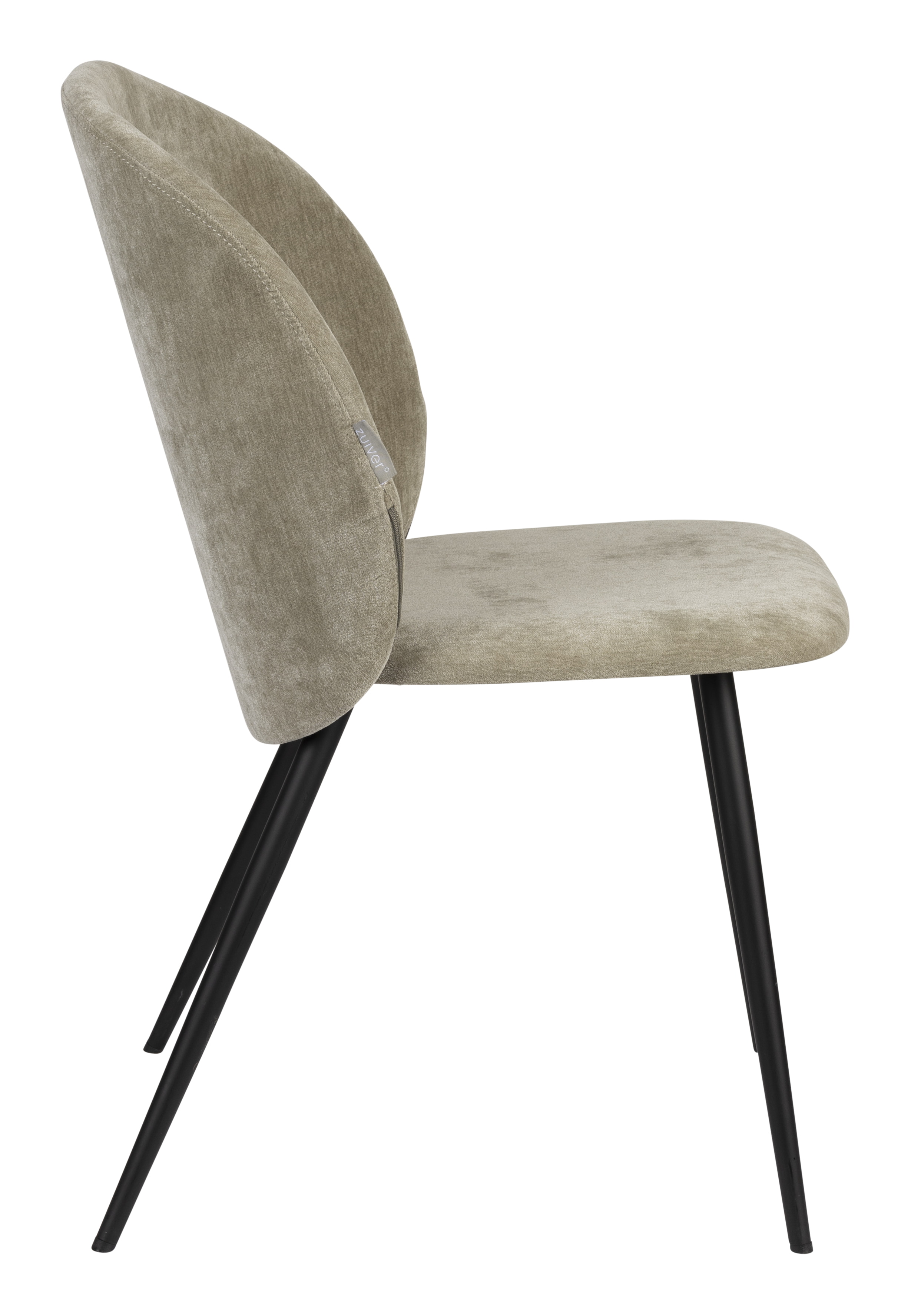 Zuiver Eetkamerstoel 'Cozy' Velvet, kleur Moss