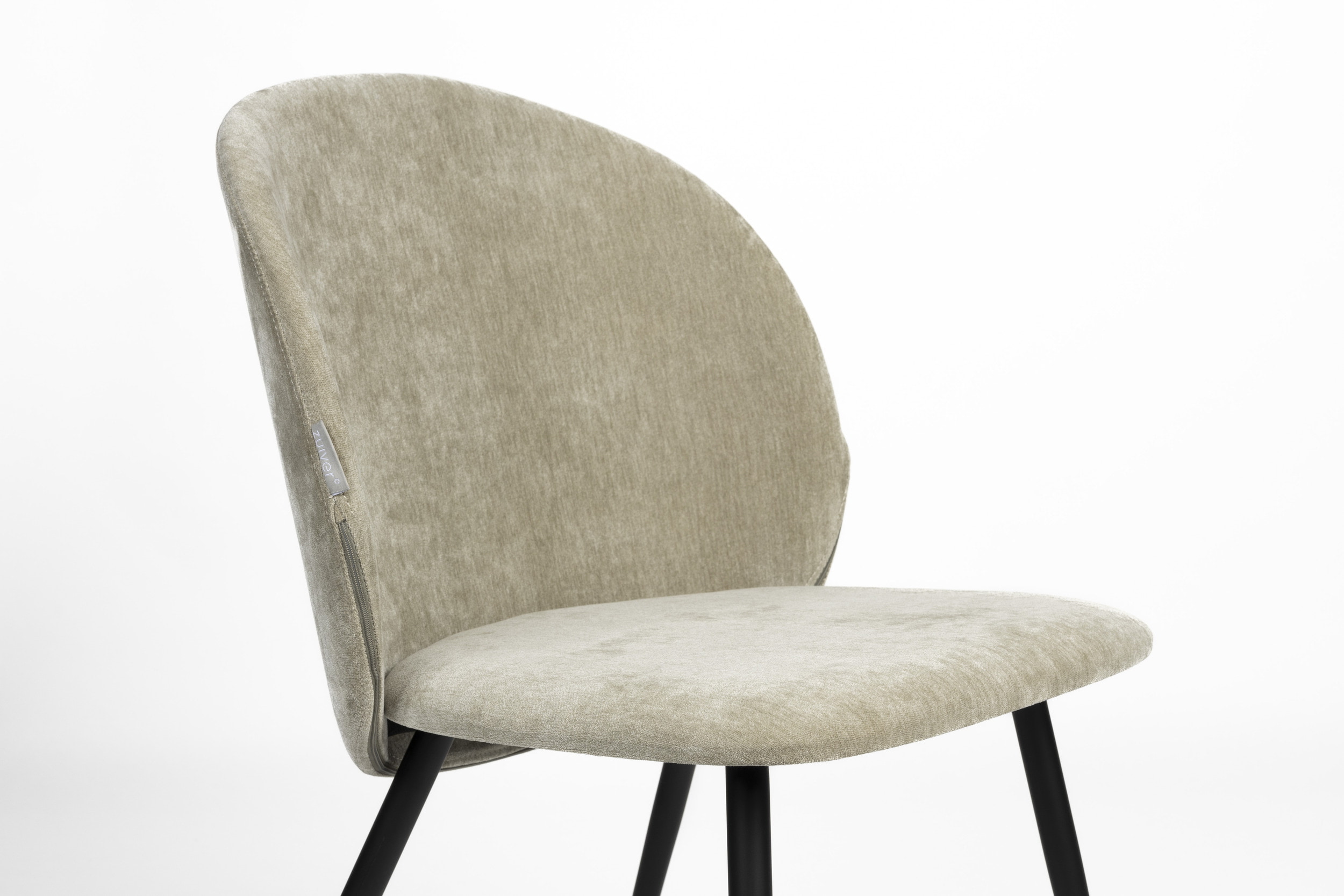 Zuiver Eetkamerstoel 'Cozy' Velvet, kleur Moss