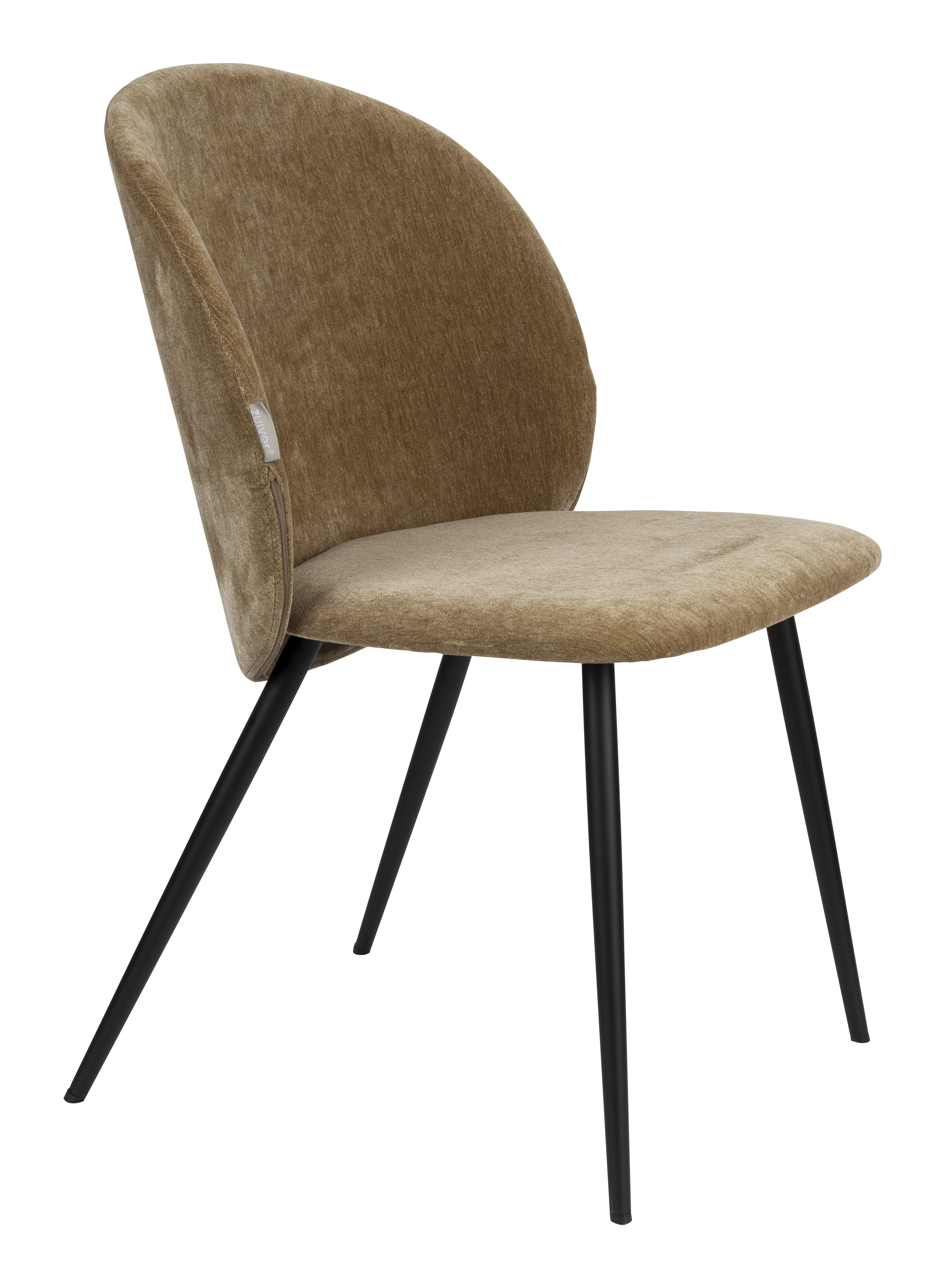 Zuiver Eetkamerstoel Cozy Velvet - Mustard