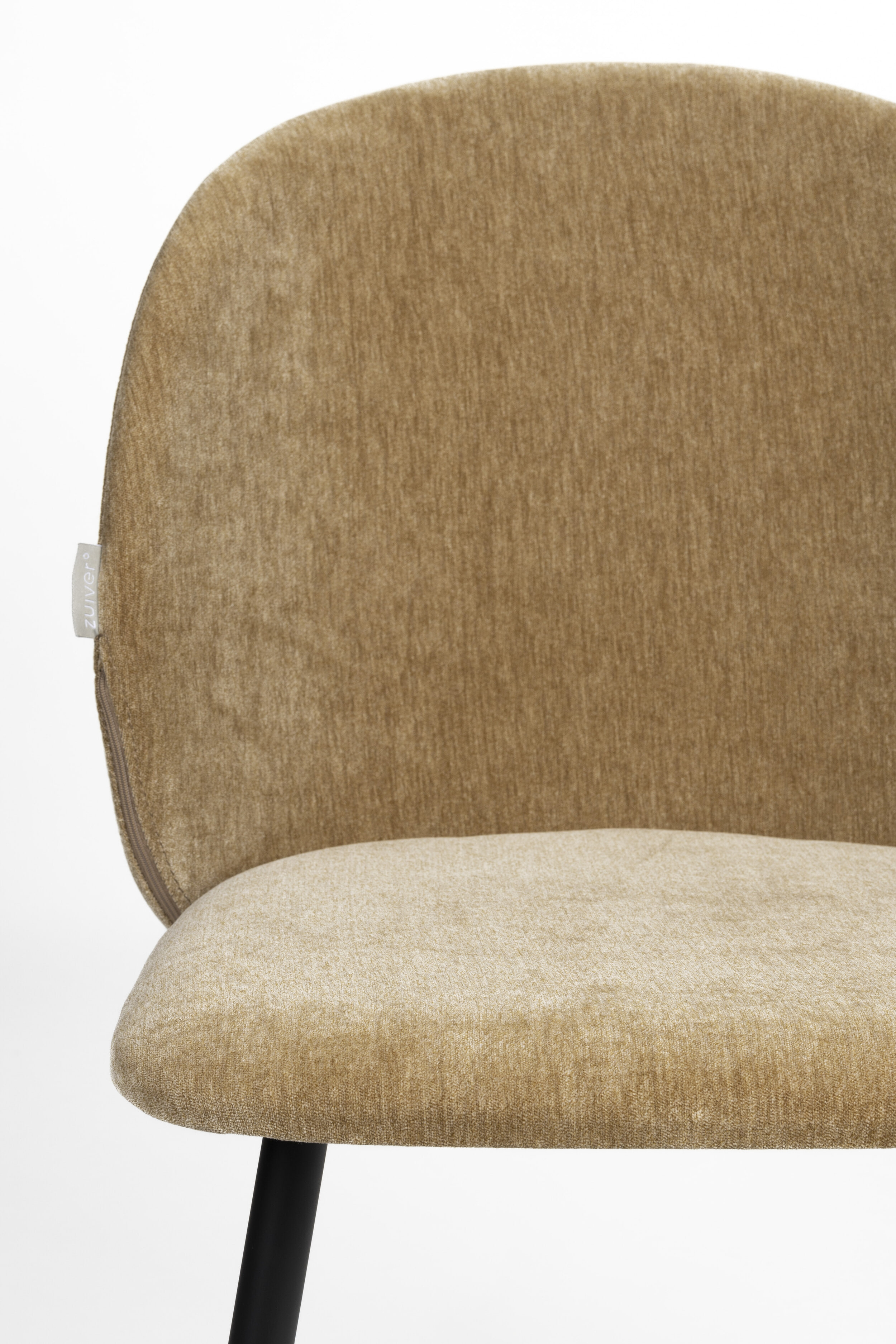 Zuiver Eetkamerstoel 'Cozy' Velvet, kleur Mustard