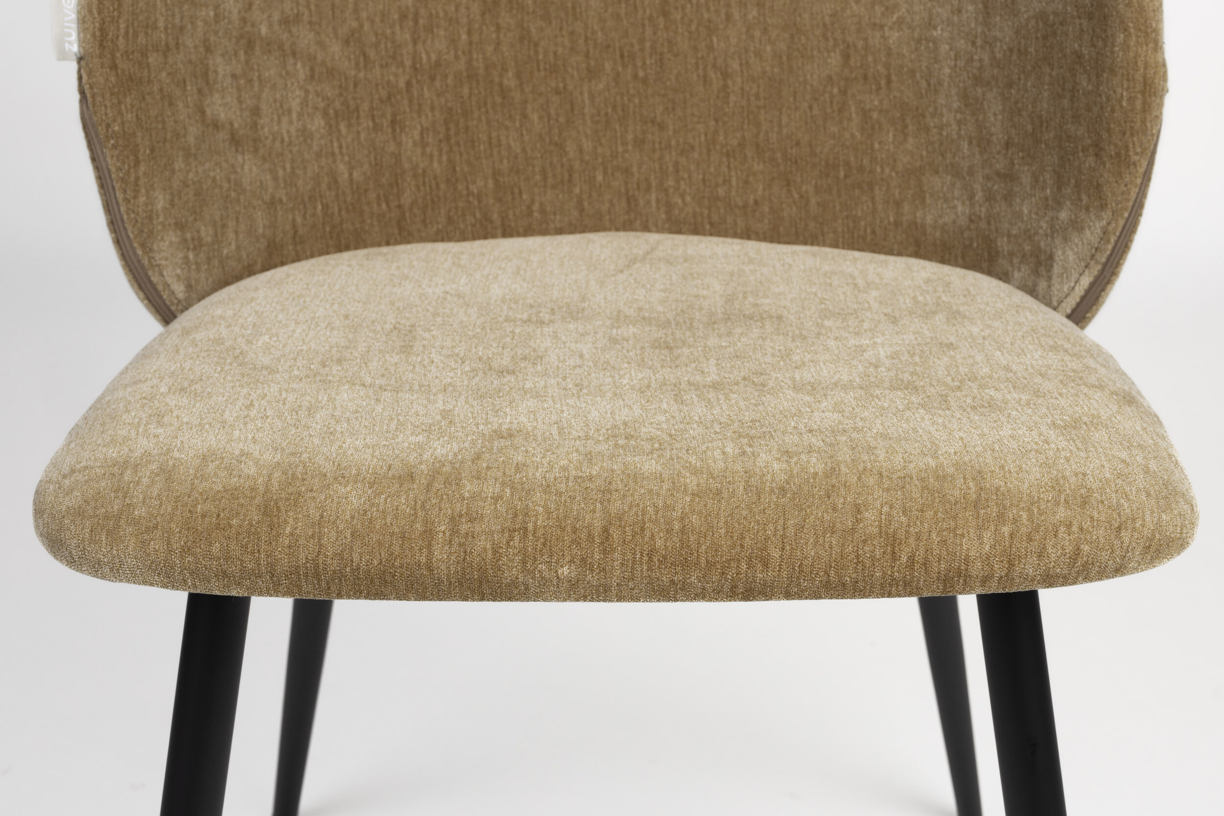 Zuiver Eetkamerstoel 'Cozy' Velvet, kleur Mustard