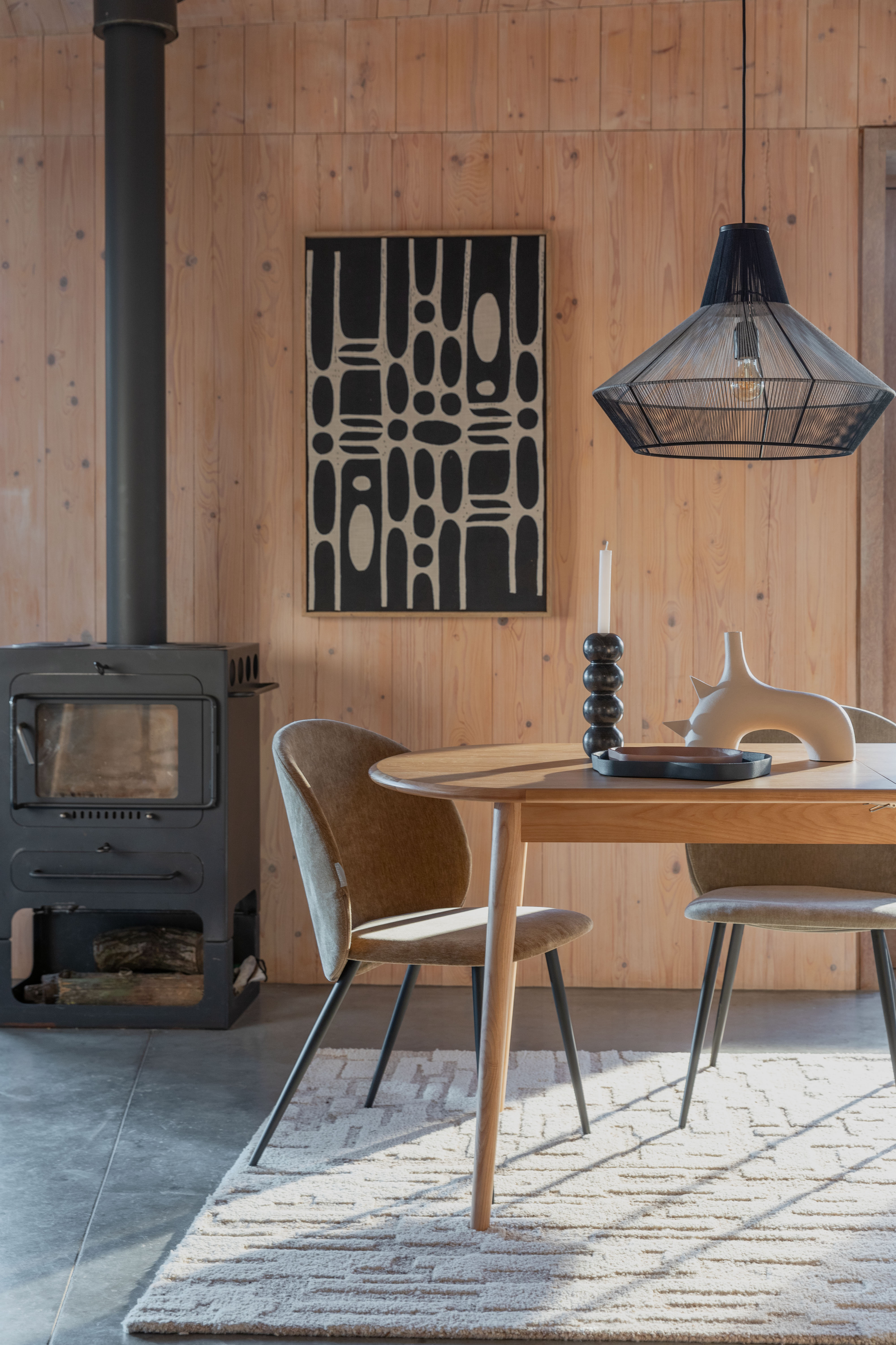 Zuiver Eetkamerstoel 'Cozy' Velvet, kleur Mustard