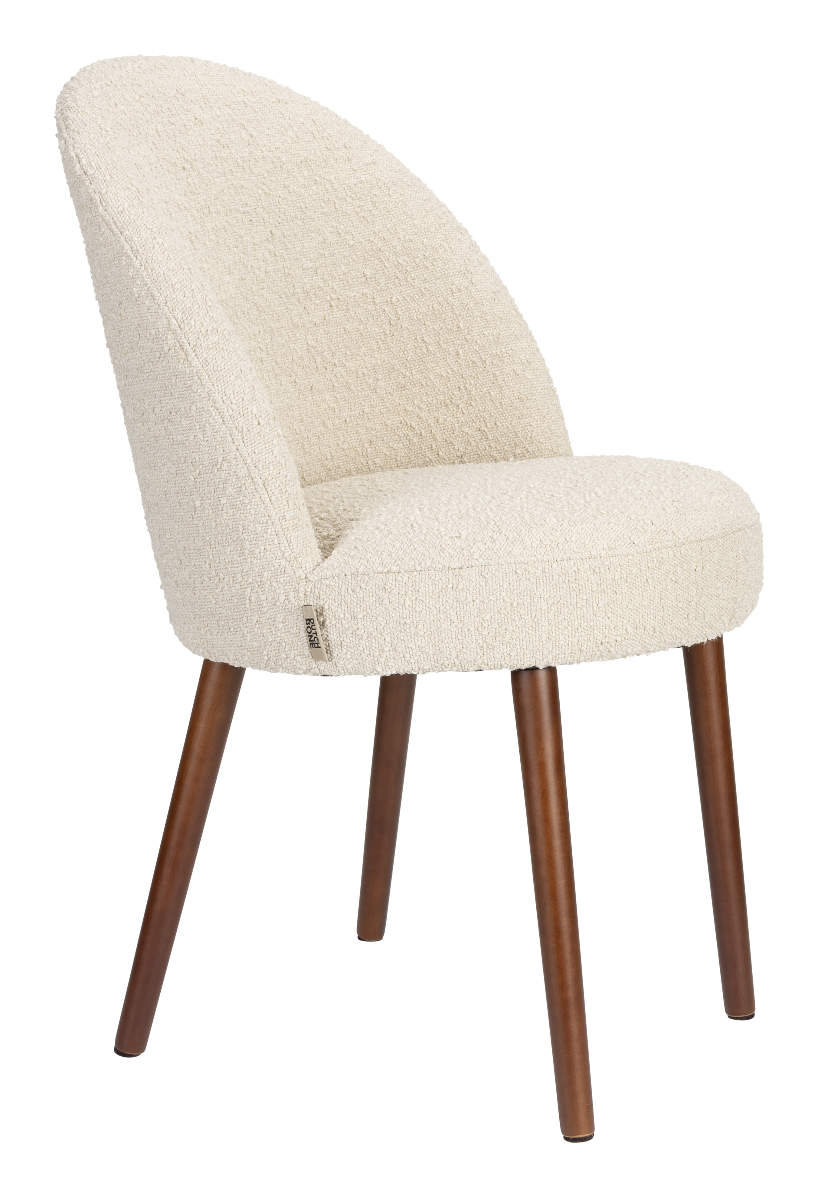 Dutchbone Eetkamerstoel 'Barbara' Bouclé, kleur Beige