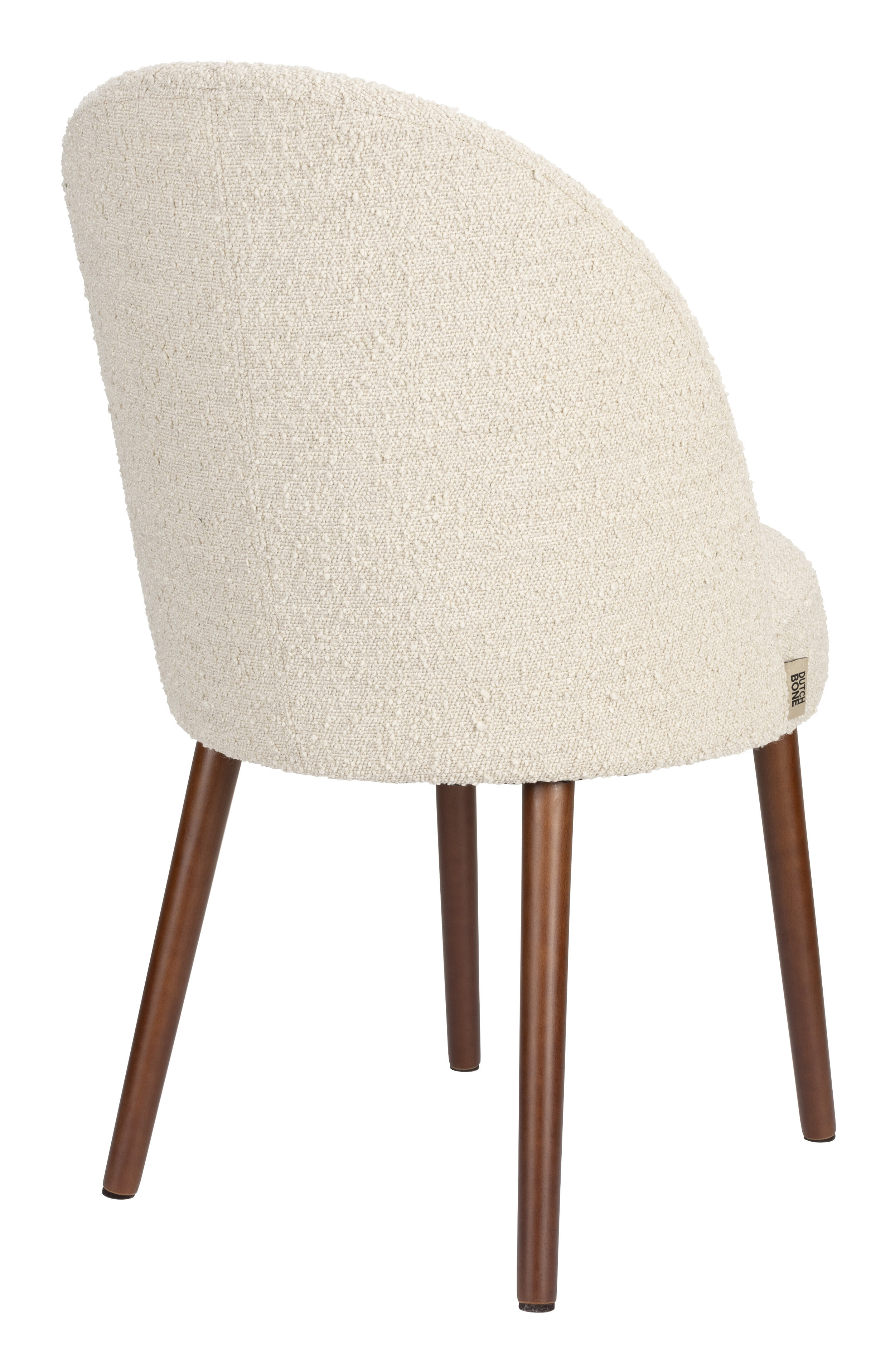 Dutchbone Eetkamerstoel 'Barbara' Bouclé, kleur Beige