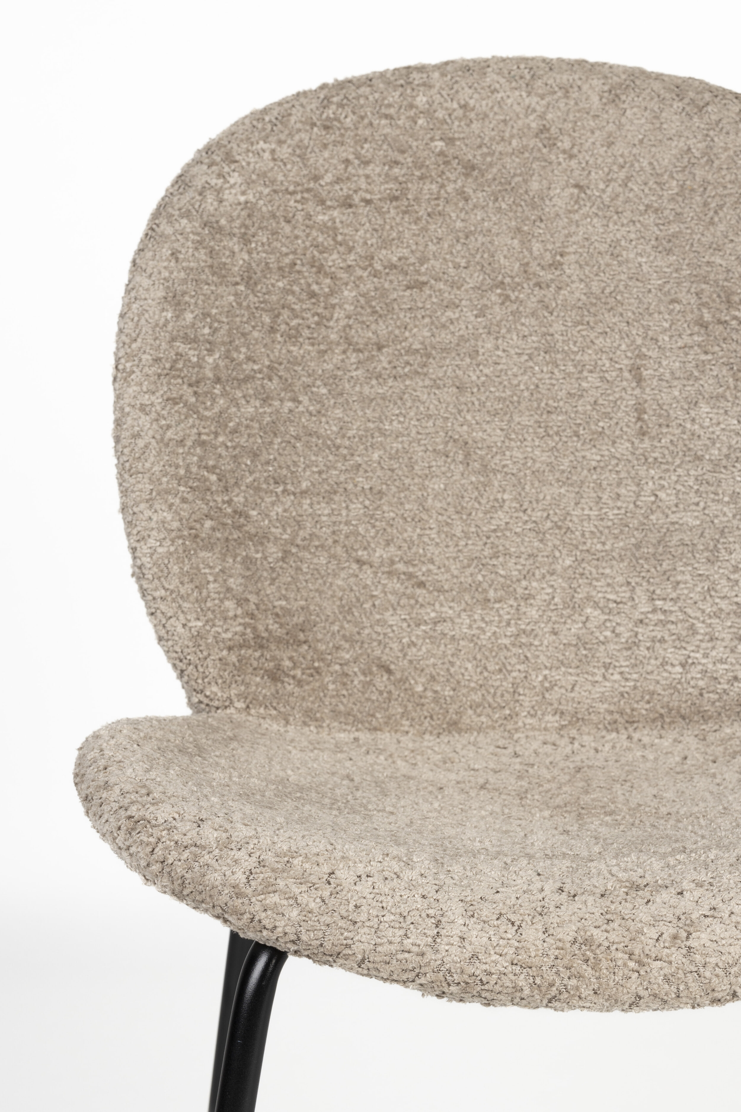 Zuiver Eetkamerstoel 'Bonnet' Teddy, kleur Beige